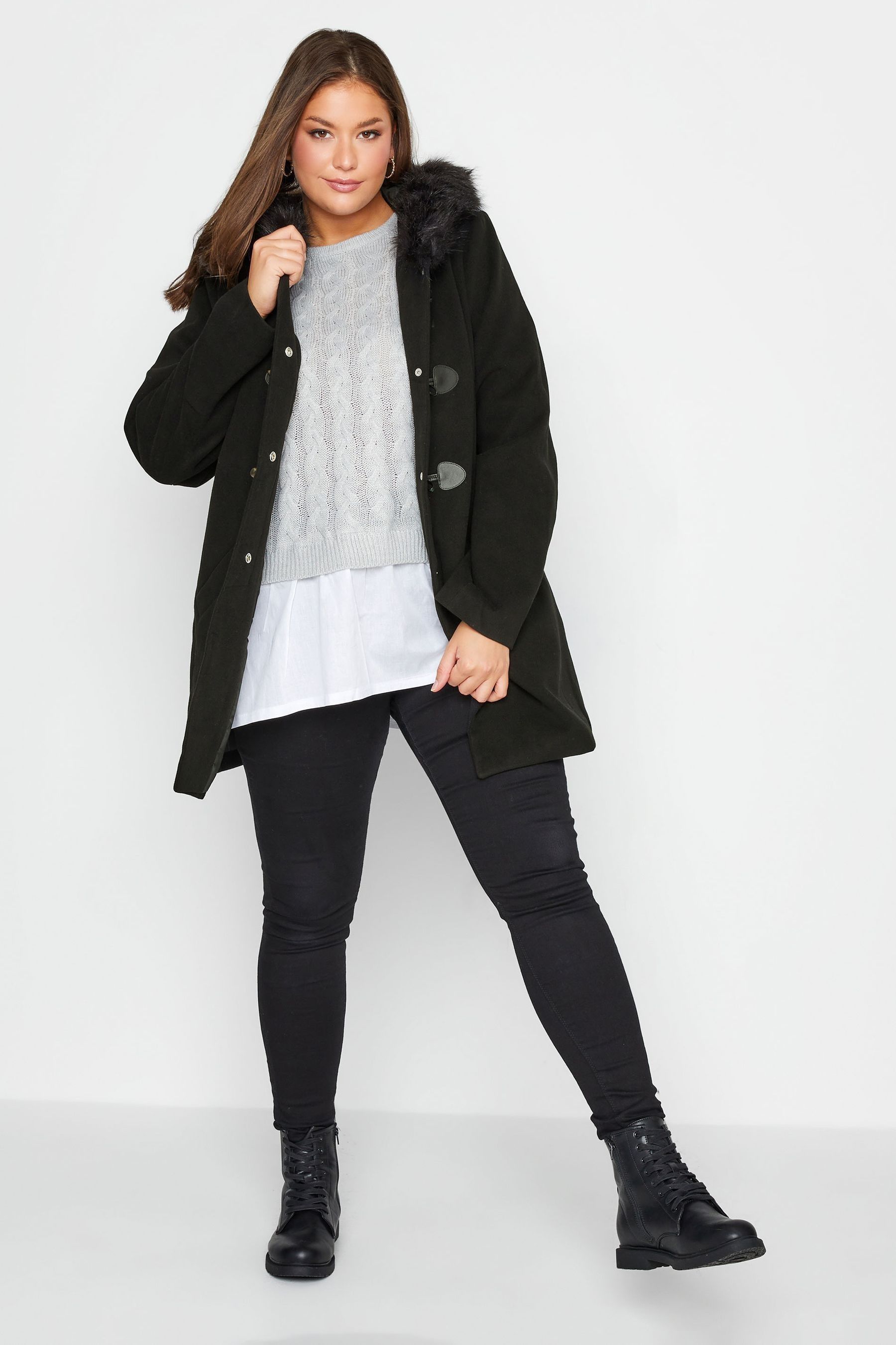 Next grey duffle coat outlet