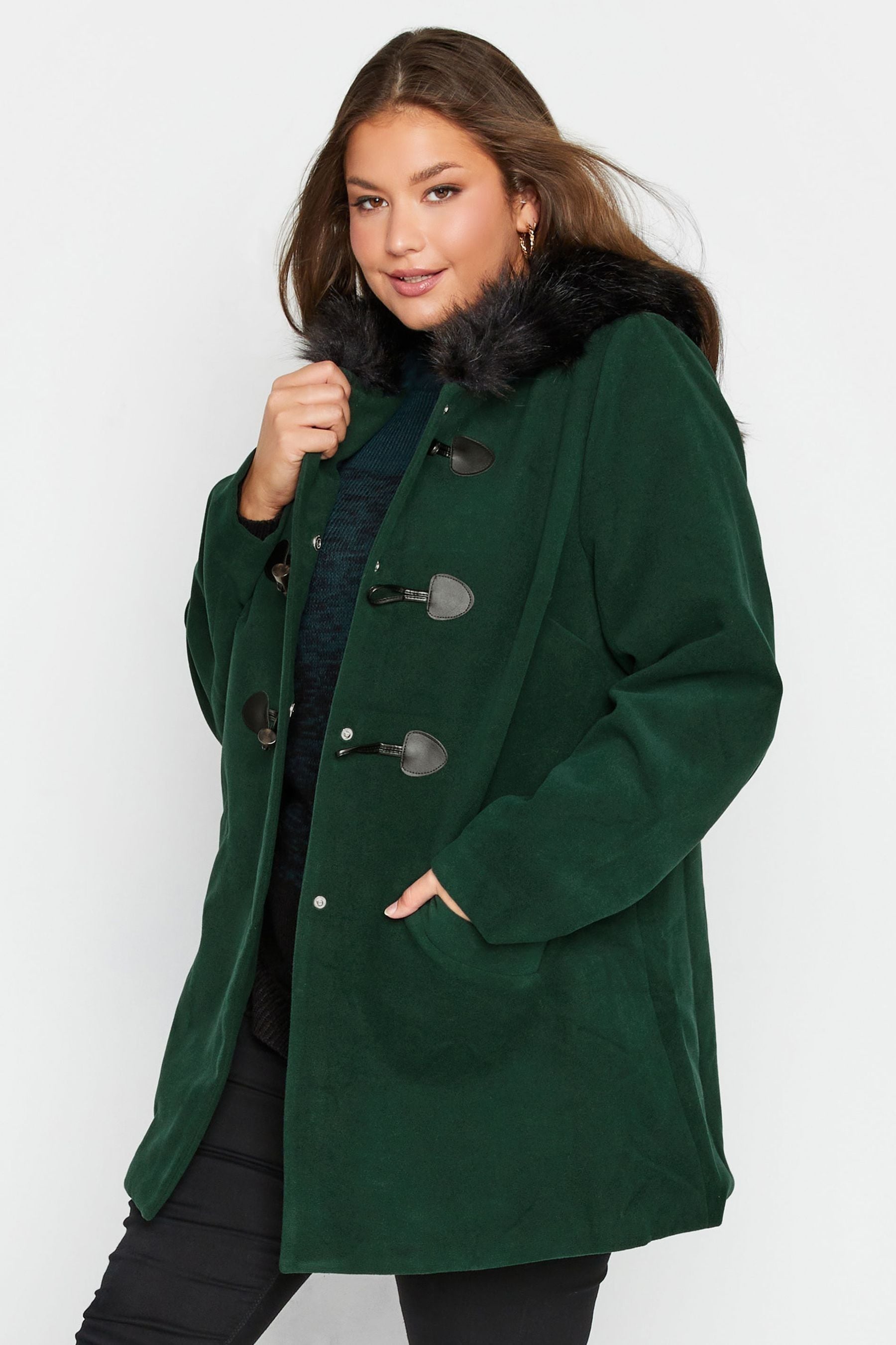 Duffle coat plus size sales