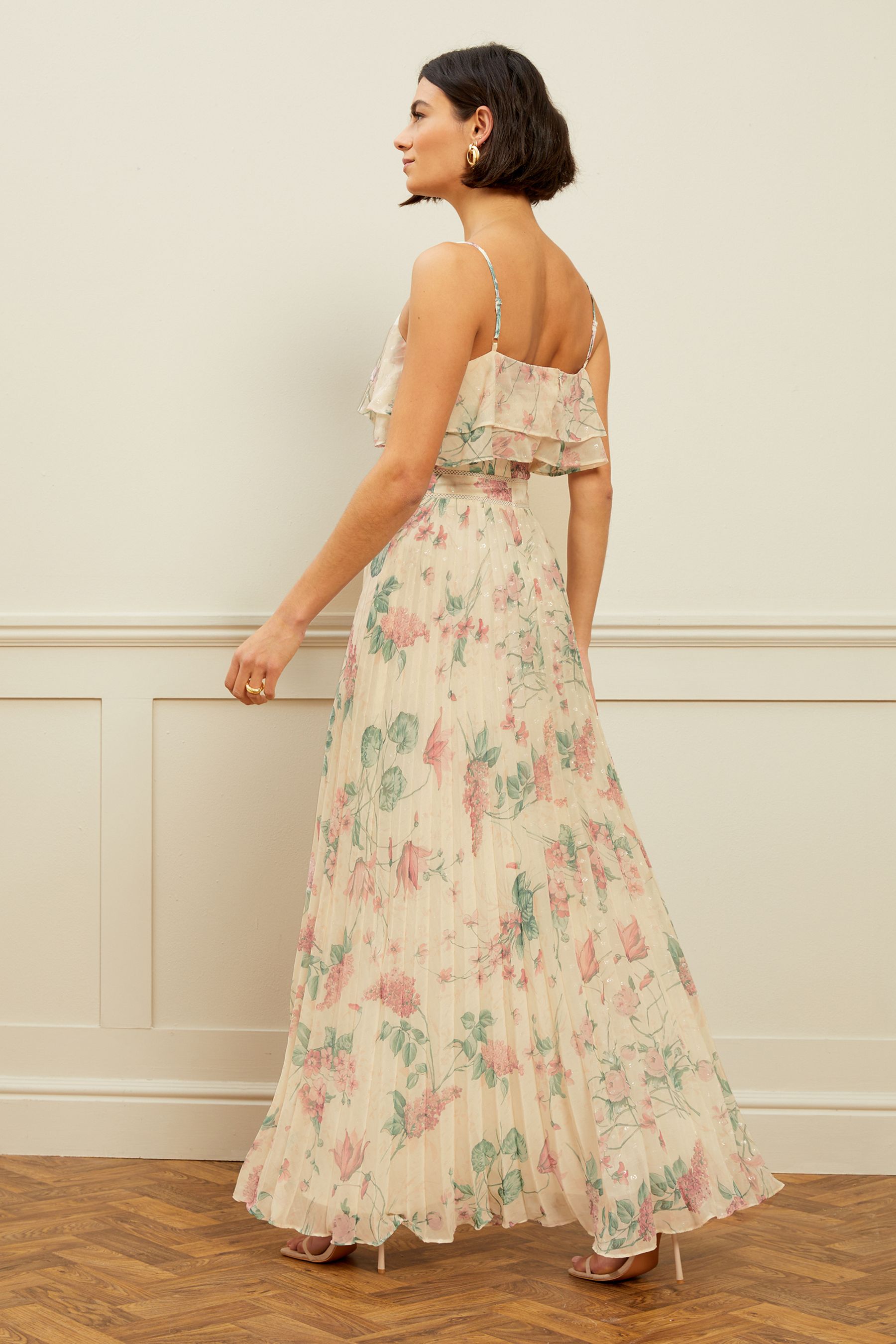 Floral cami maxi dress online