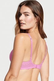 Victoria's Secret Lilac Chiffon Pink Plunge Push Up Bra - Image 2 of 2