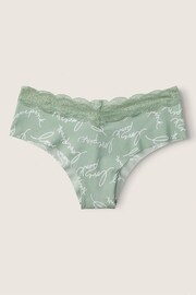 Victoria's Secret PINK Iceberg Green Script No Show Cheeky Knickers - Image 2 of 2