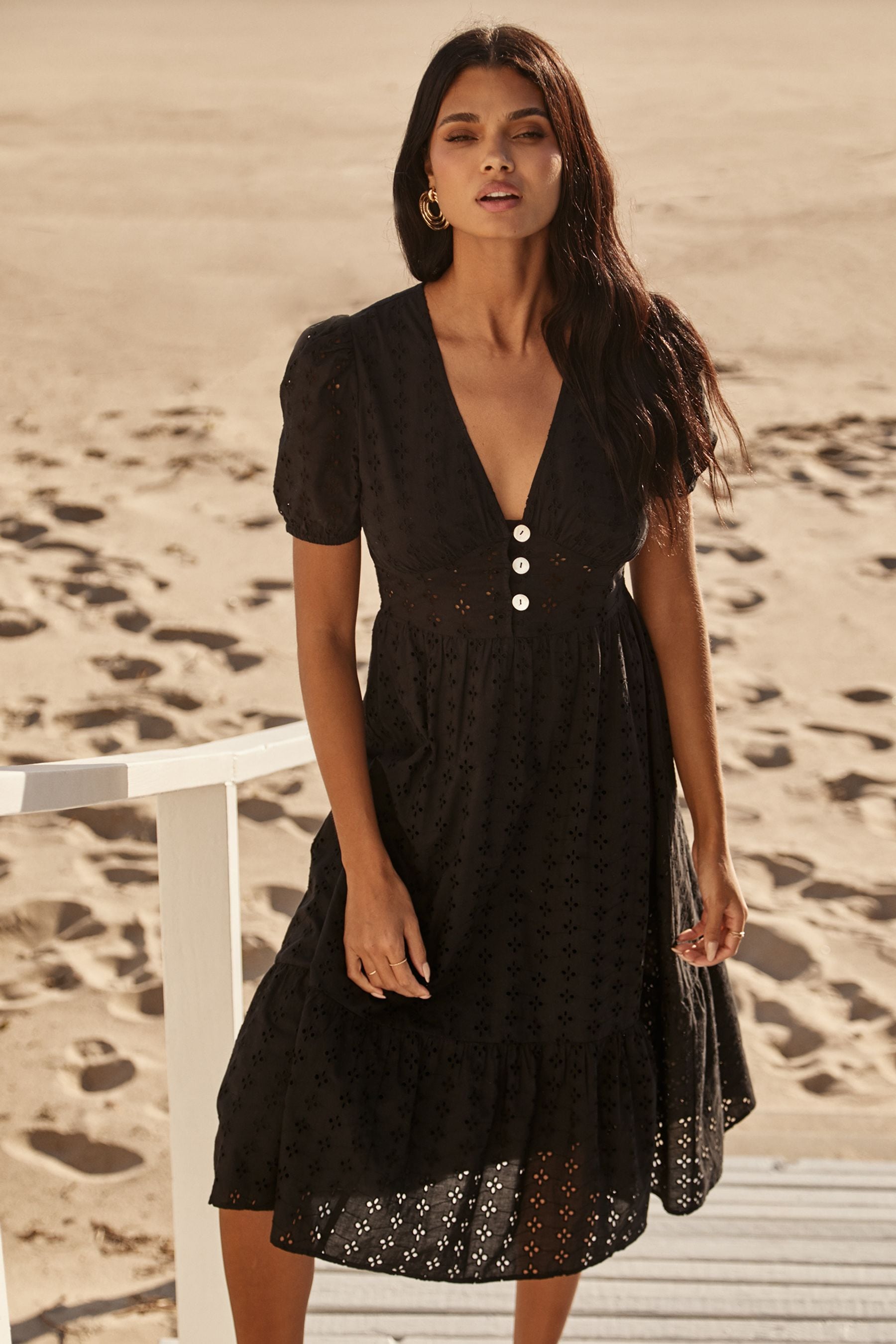 Lipsy broderie dress online