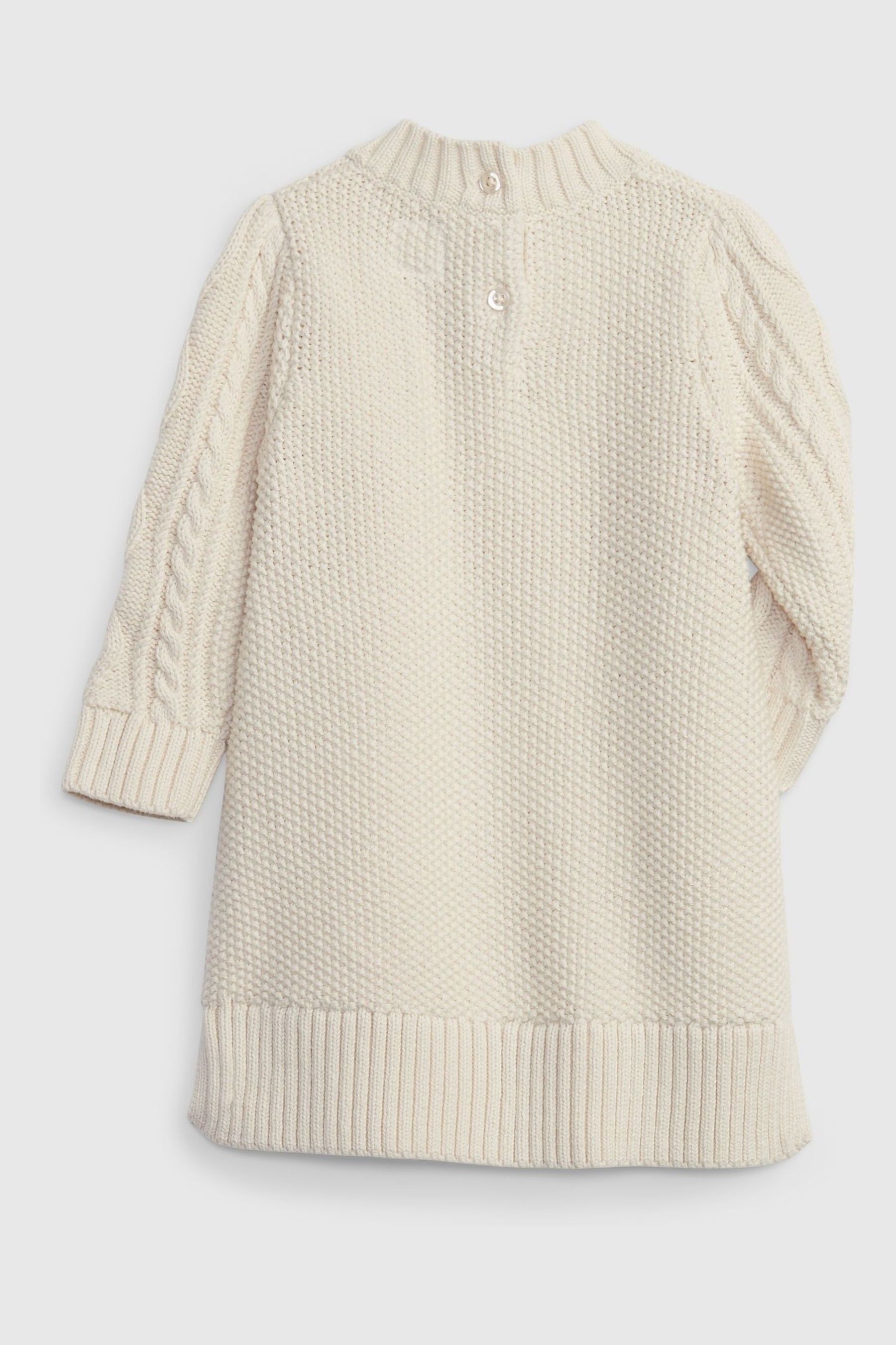 Buy Gap Cream Cable Knit Sweater Dress from Next Luxembourg