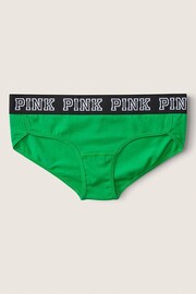 Victoria's Secret PINK Happy Camper Green Hipster Cotton Logo Knickers - Image 1 of 1