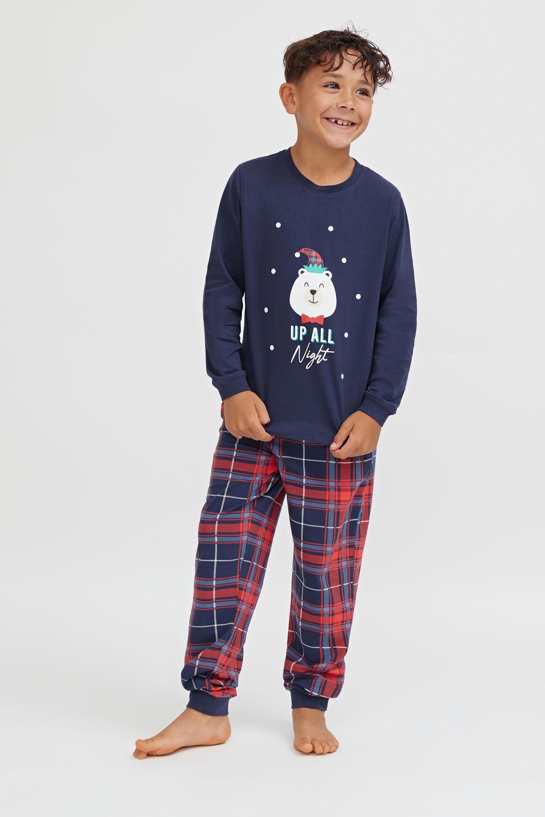 Buy Society 8 Red Bearly Awake Matching Family Bear Christmas PJ Set from Next Austria