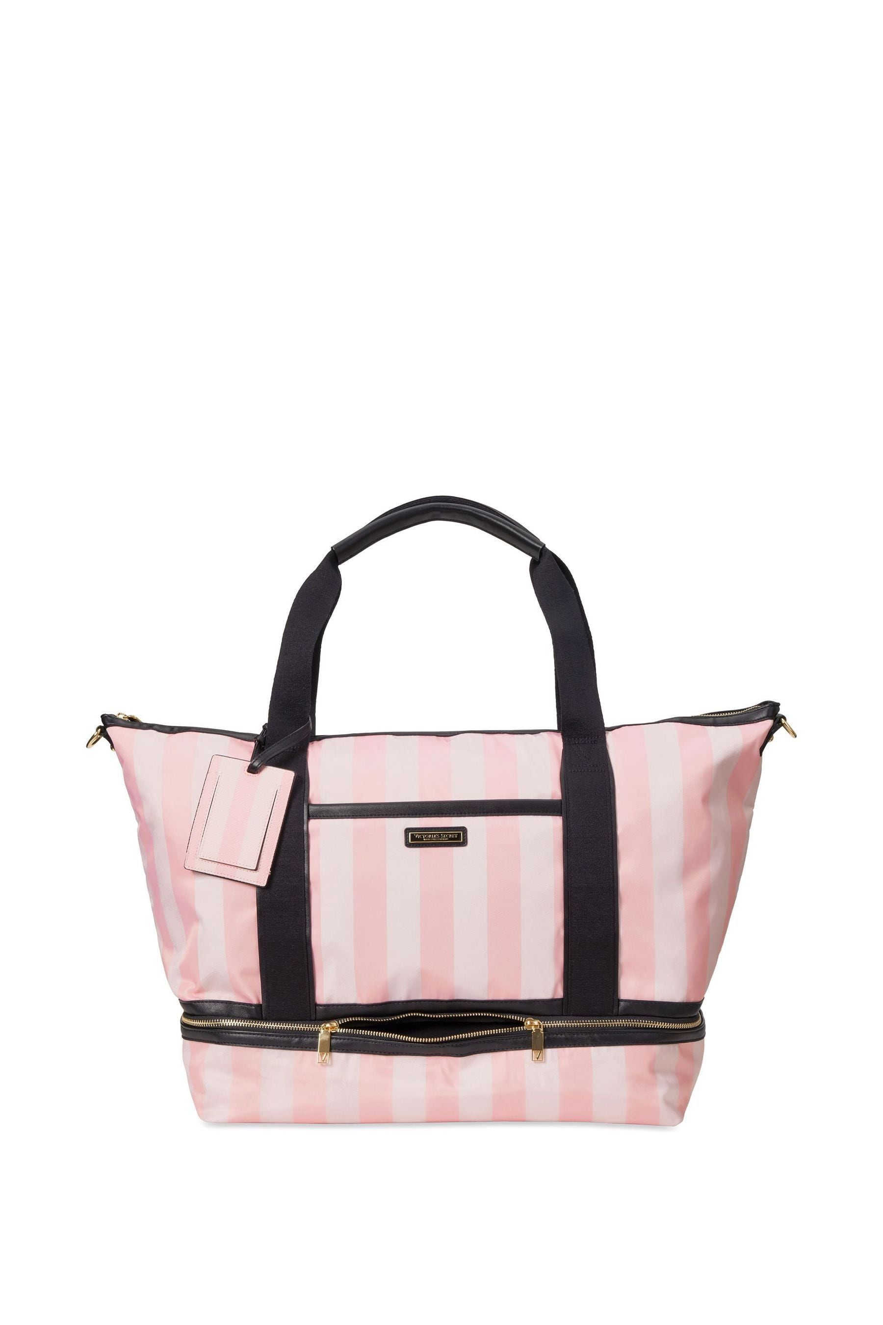 Buy Victoria s Secret Pink Iconic Stripe The Getaway Overnight Bag from Next Ireland