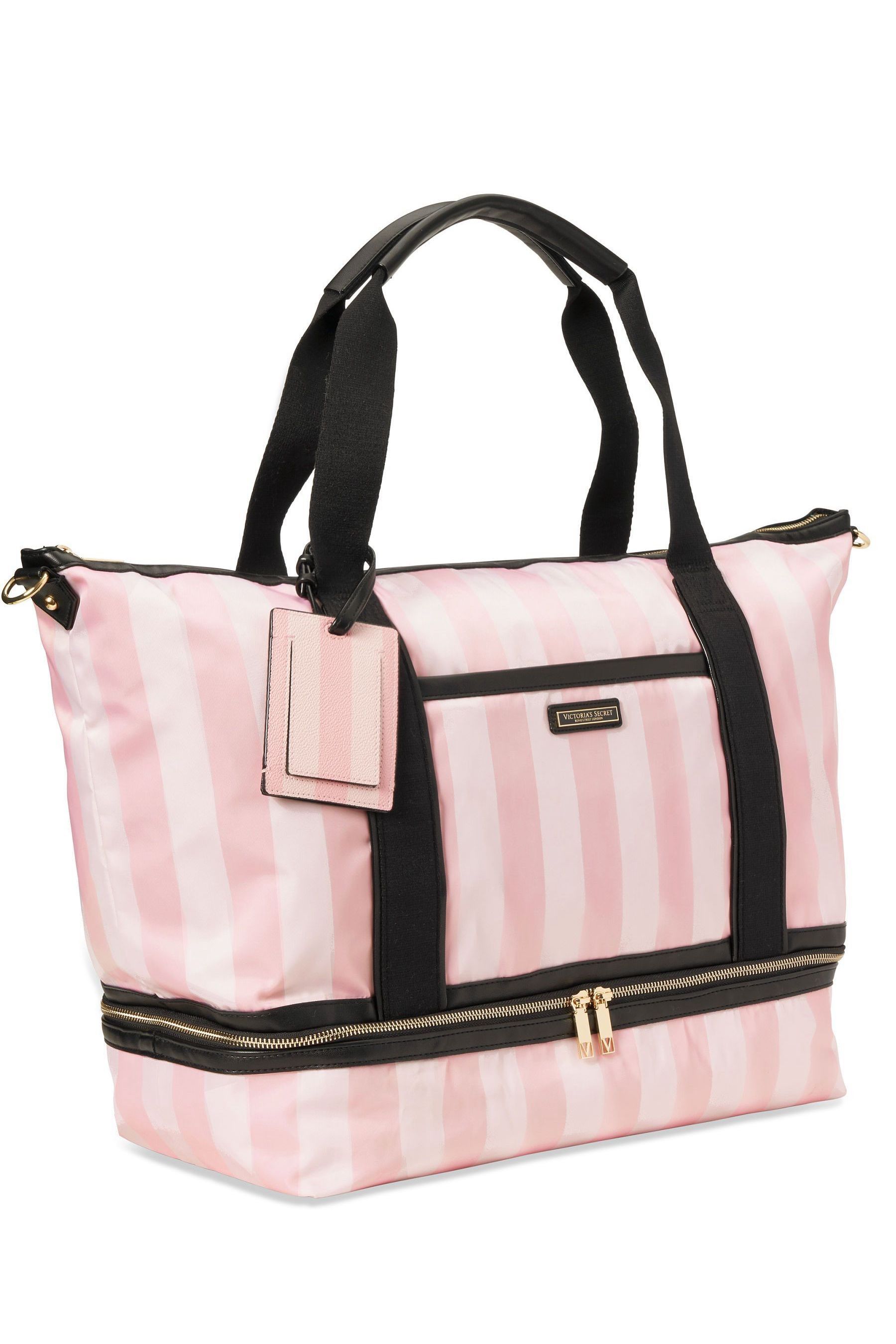 Buy Victoria s Secret Pink Iconic Stripe The Getaway Overnight Bag from Next Ireland
