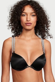 Victoria's Secret Black Add 2 Cups Push Up Double Shine Strap Add 2 Cups Push Up Bombshell Bra - Image 1 of 4