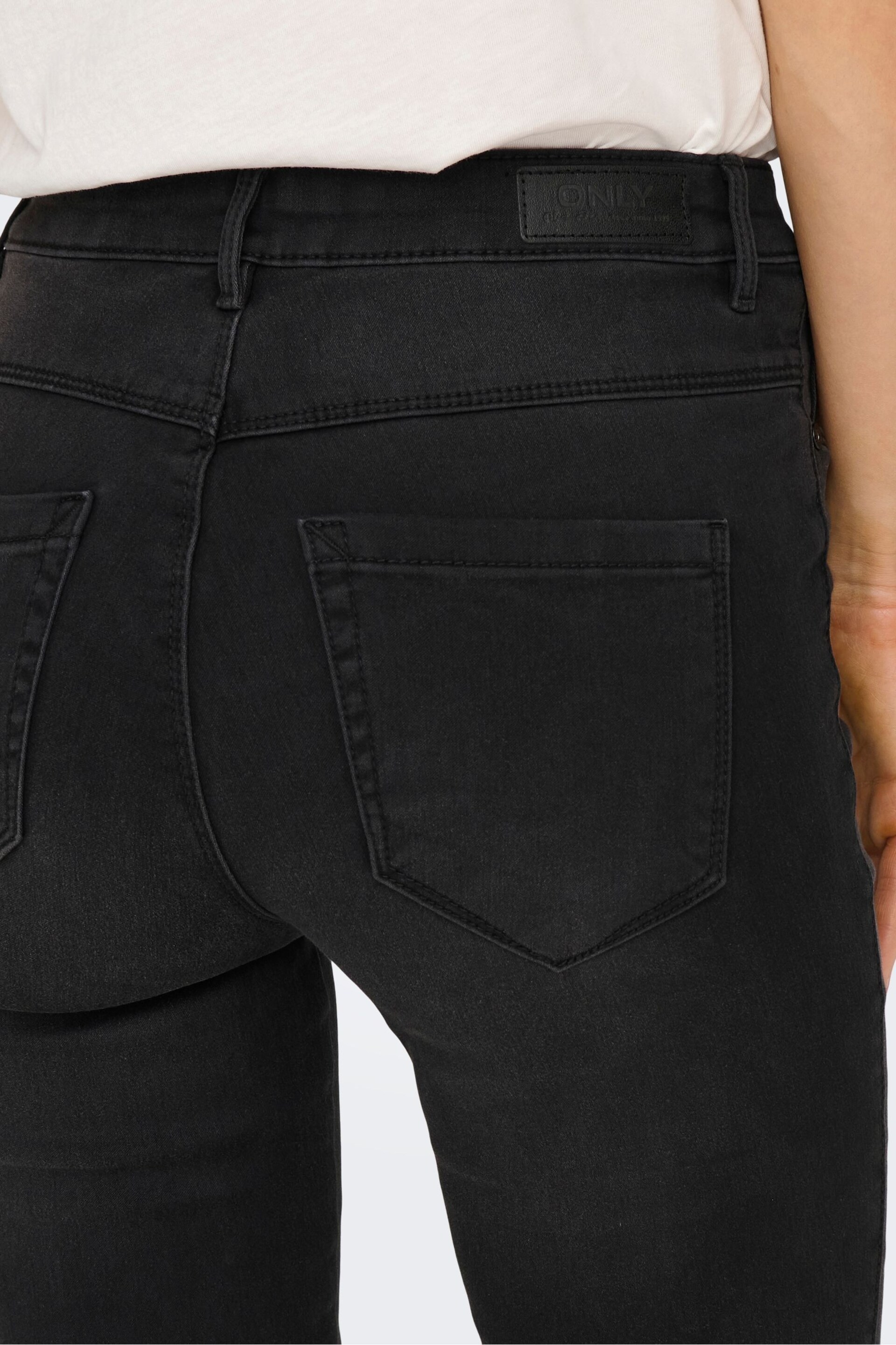 ONLY Black High Waisted Stretch Skinny Jeans - Image 4 of 5