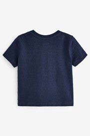 Gap Blue Pocket Short Sleeve Crew Neck T-Shirt (6mths-5yrs) - Image 2 of 2
