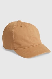 Gap Brown Toddlers Organic Cotton Washed Baseball Hat - Image 1 of 1