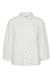 Y.A.S White Broderie Cotton Puff Sleeve Shirt - Image 5 of 5