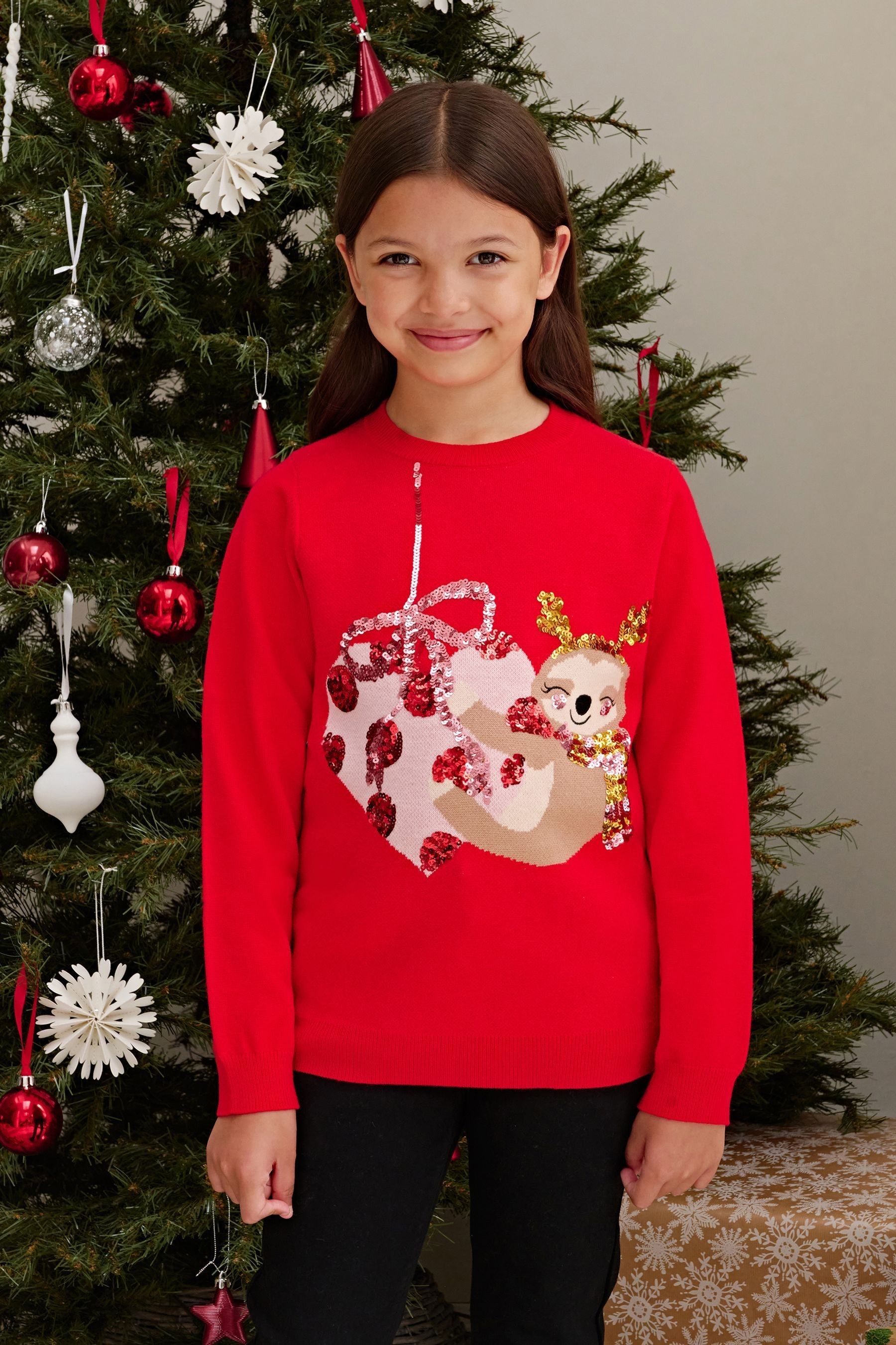 Christmas sloth jumper shop