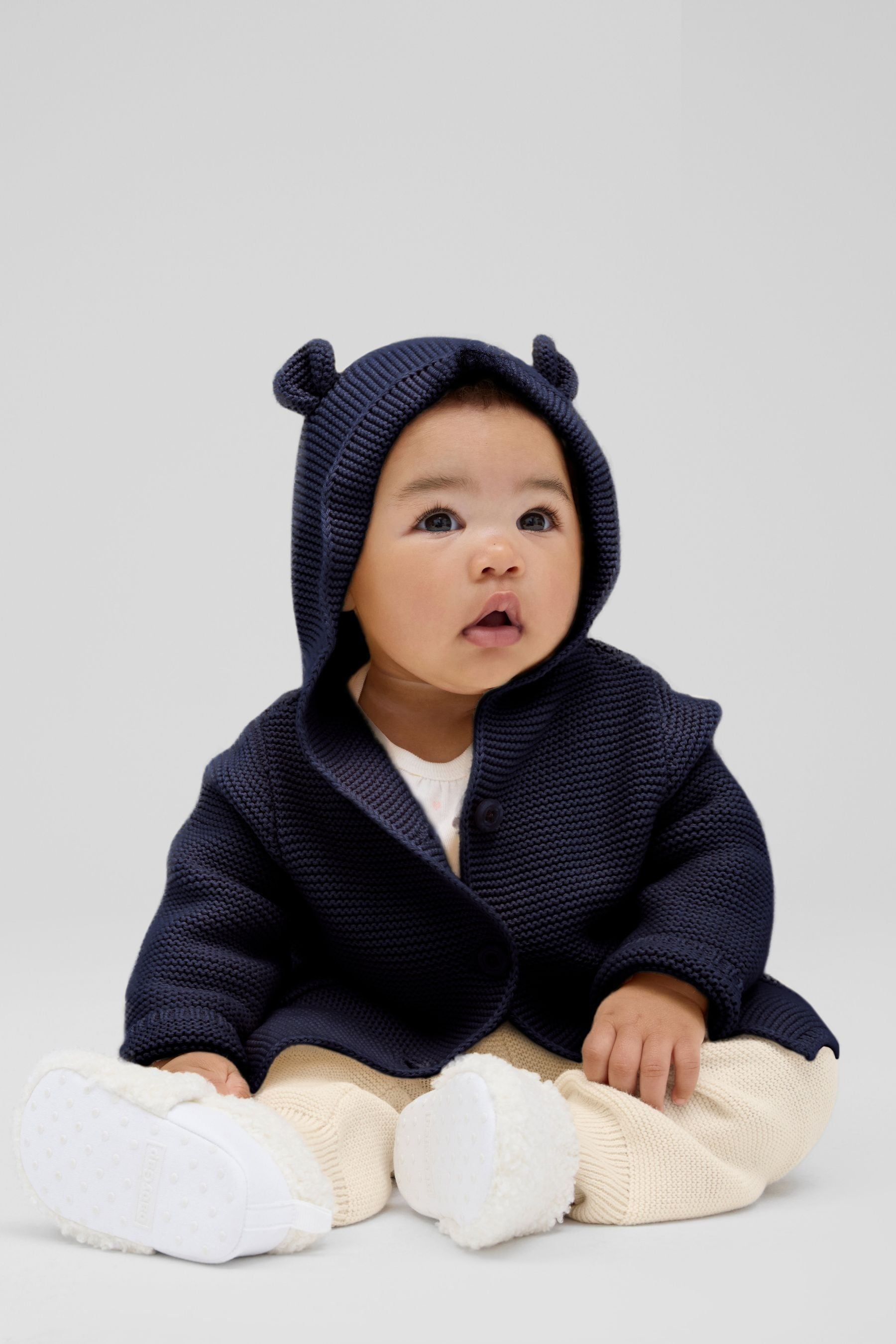 Buy Gap Navy Blue Knitted Brannan Bear Cardigan Newborn 24mths from Next Ireland