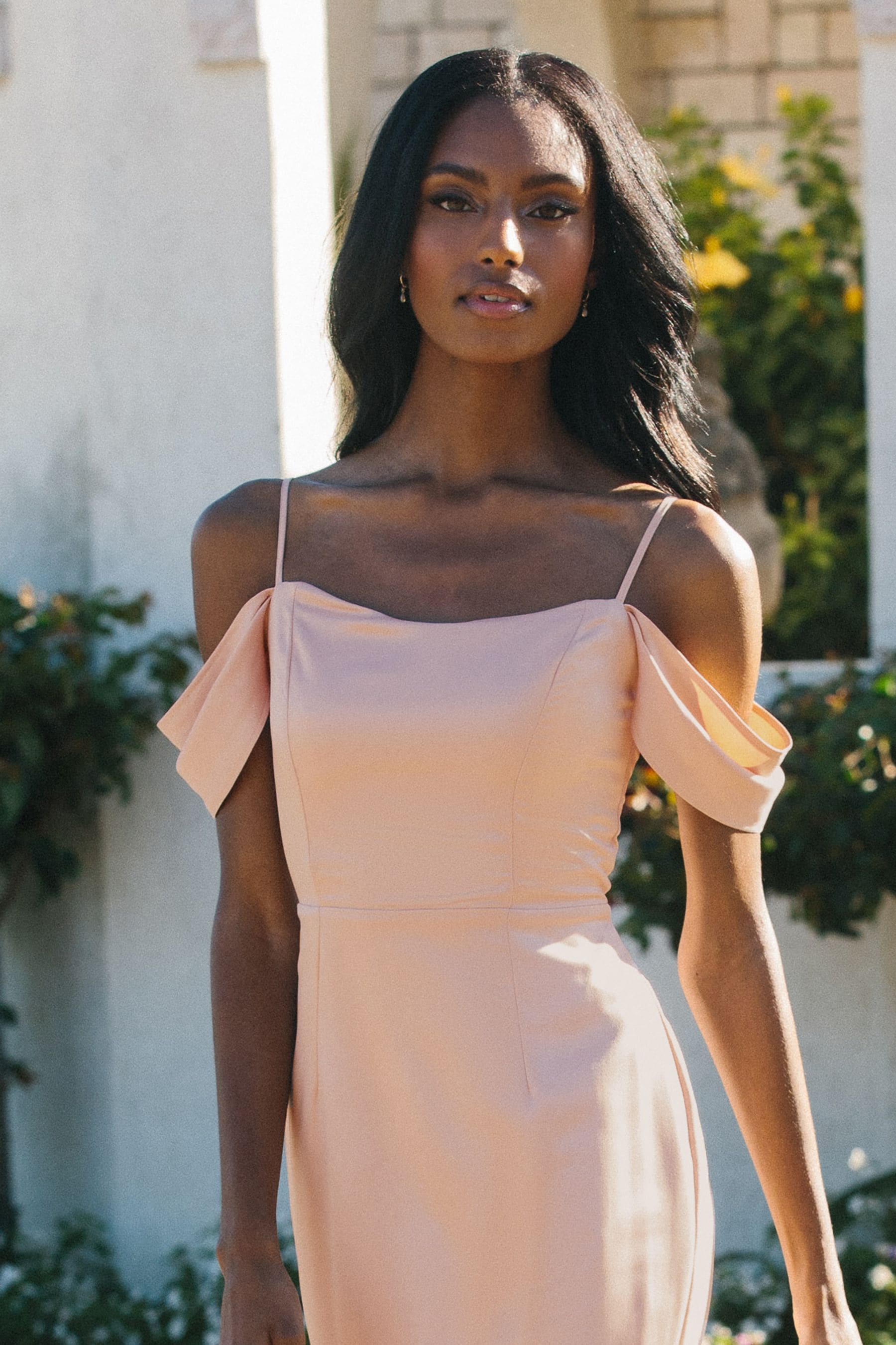 Blush cold shoulder maxi dress cheap