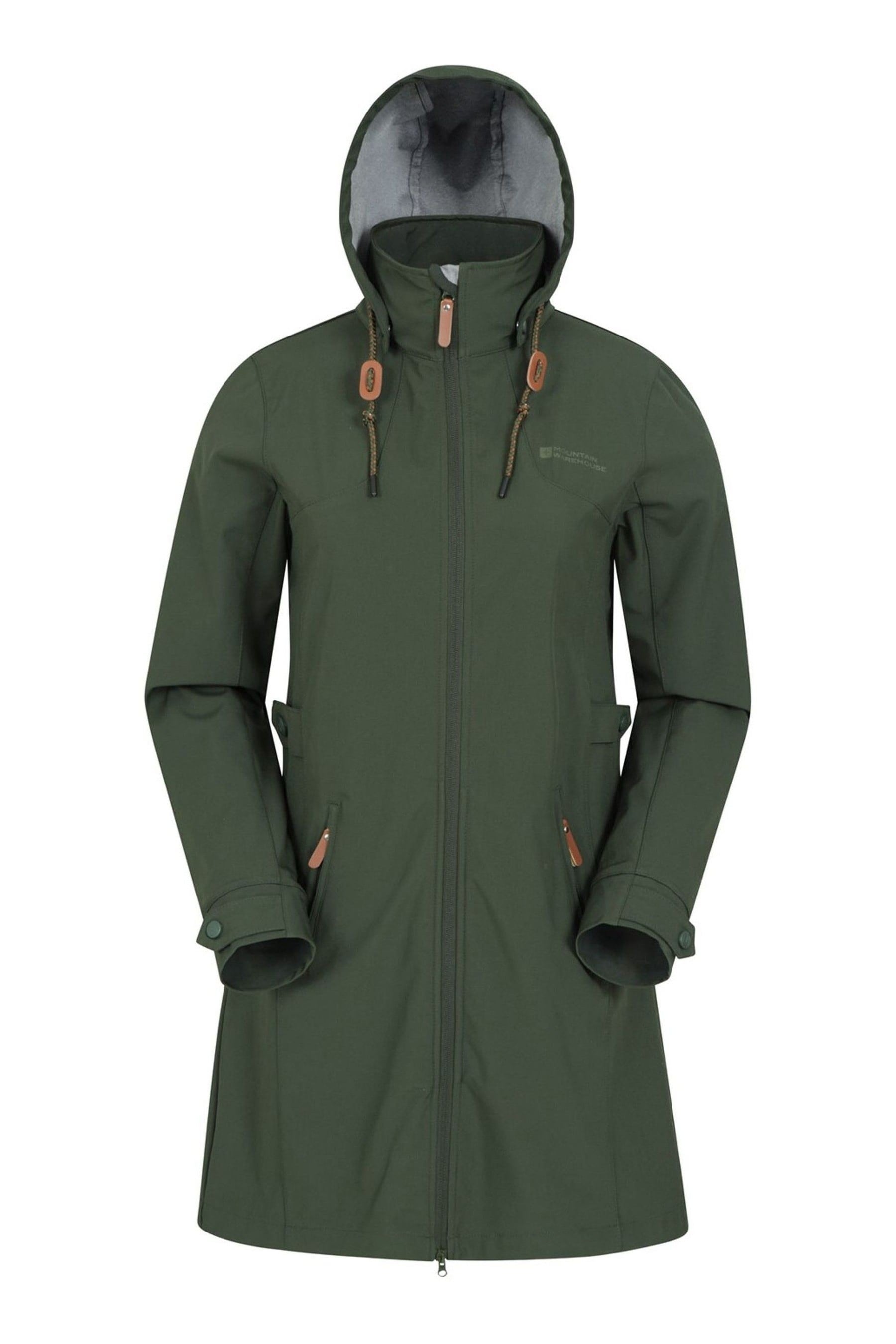 Buy Mountain Warehouse Green Commuter Womens Longline Softshell Jacket from Next Luxembourg