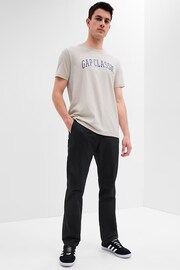 Gap Navy Blue Straight Fit Stretch Essential Chino Trousers - Image 5 of 6