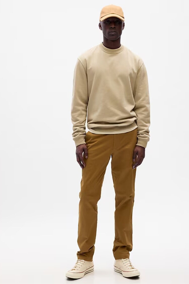 Buy Gap Brown Slim Fit Stretch Essential Chino Trousers from the Next ...