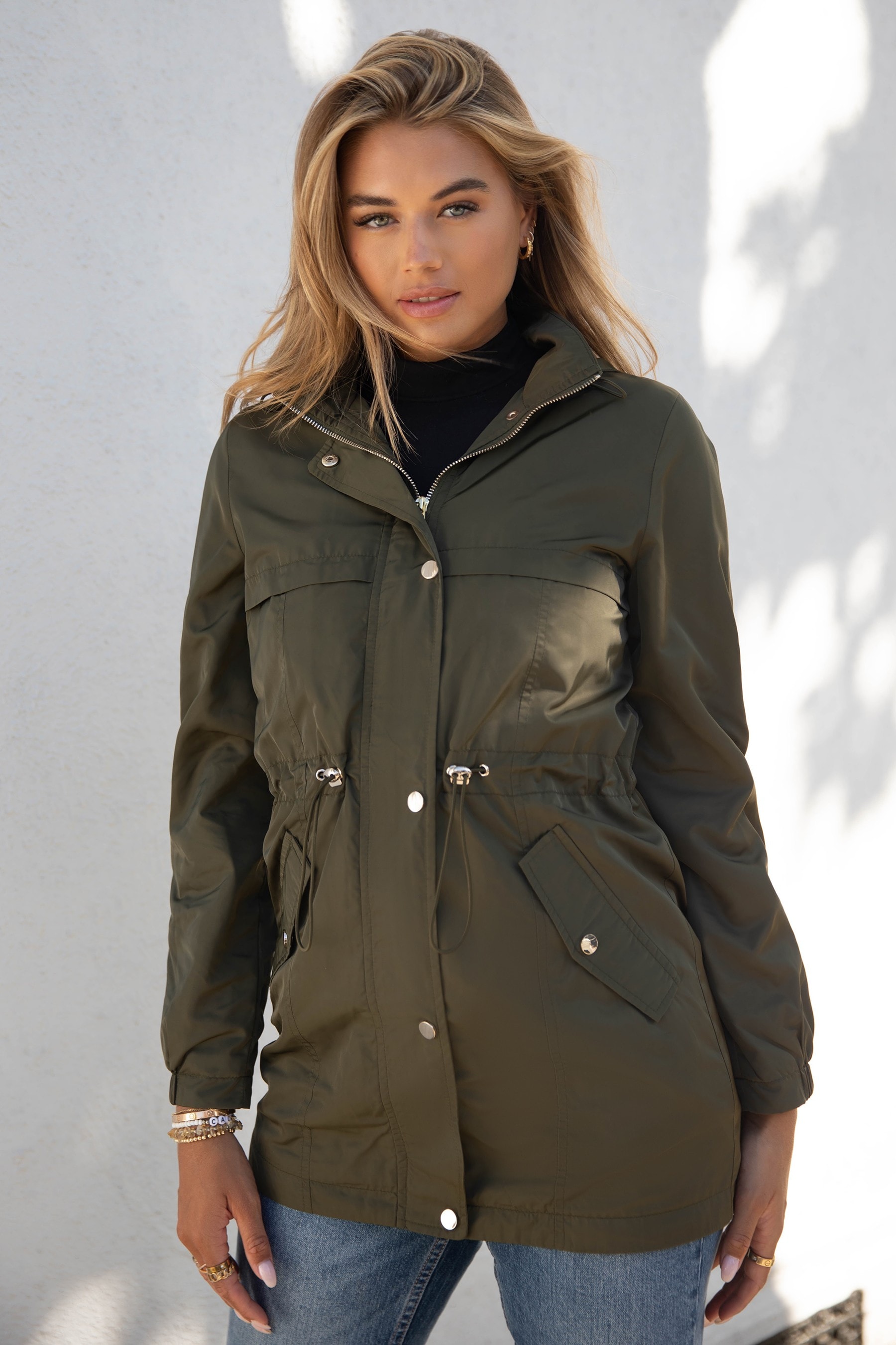 Khaki rain mac 2025