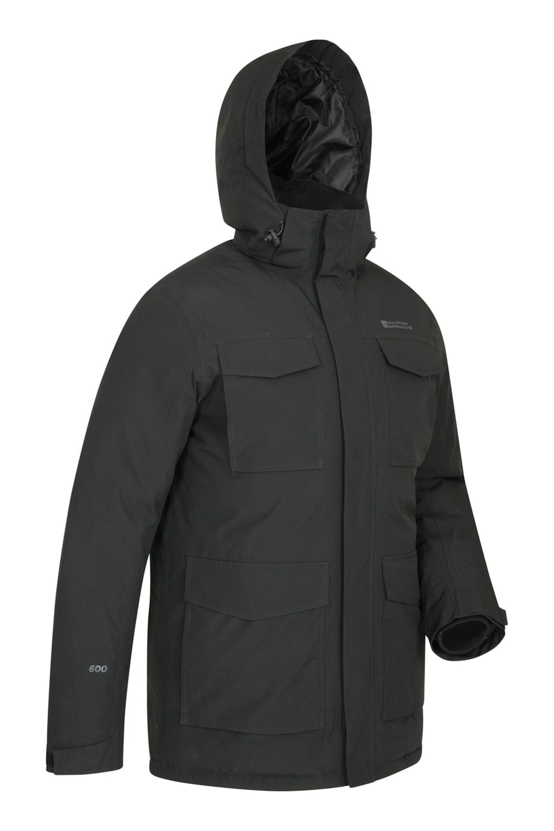 Mountain Warehouse Black Concord Waterproof Extreme Mens Down Long Jacket - Image 2 of 5