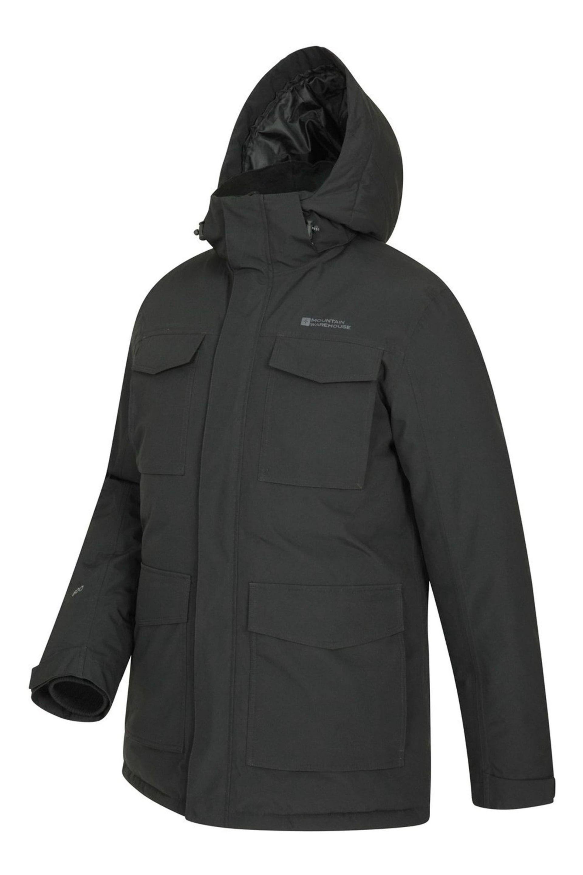 Mountain Warehouse Black Concord Waterproof Extreme Mens Down Long Jacket - Image 4 of 5
