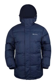 Mountain Warehouse Blue Snow Mens Padded Jacket - Image 1 of 5