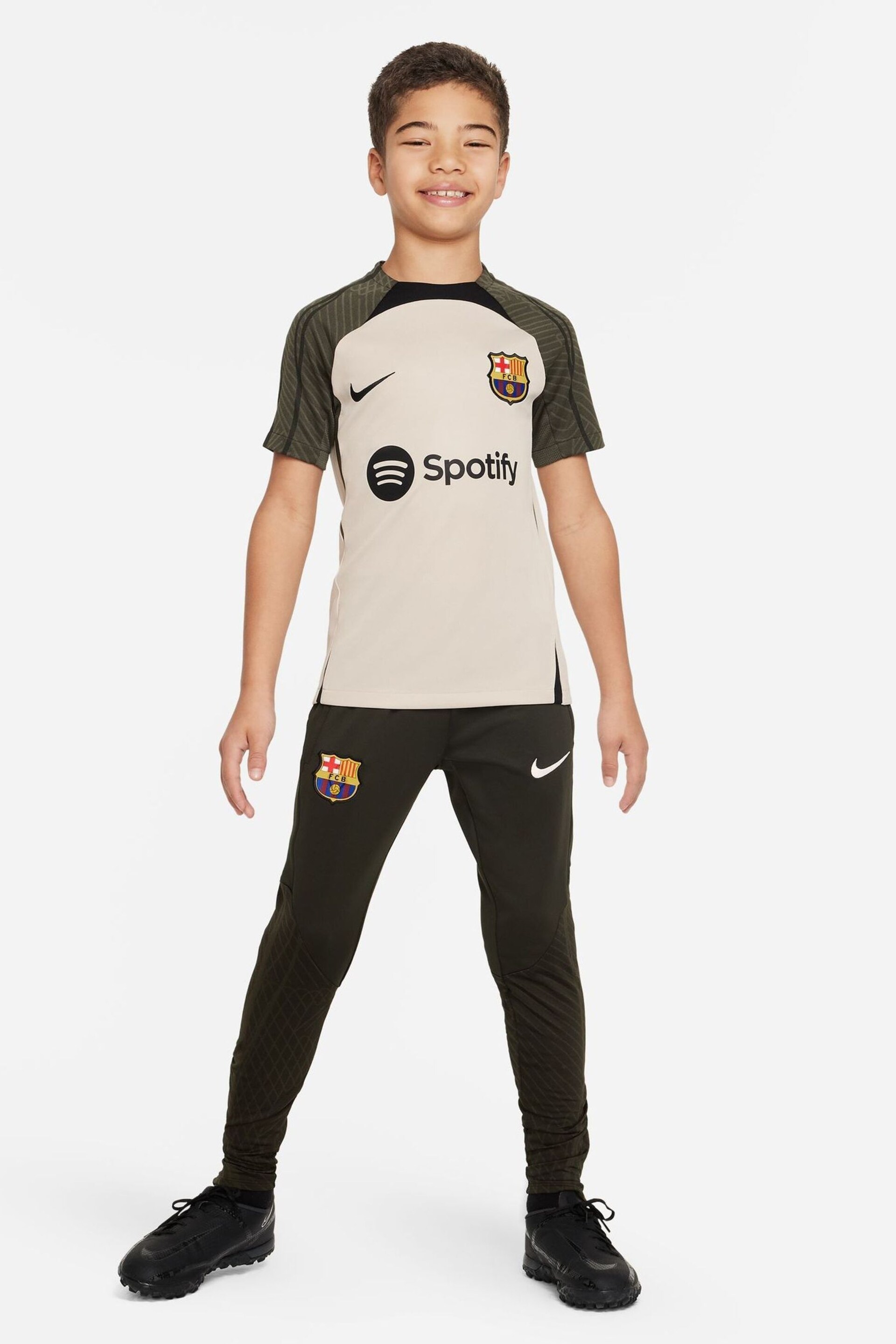 Nike Brown FC Barcelona Strike Football Top - Image 5 of 8