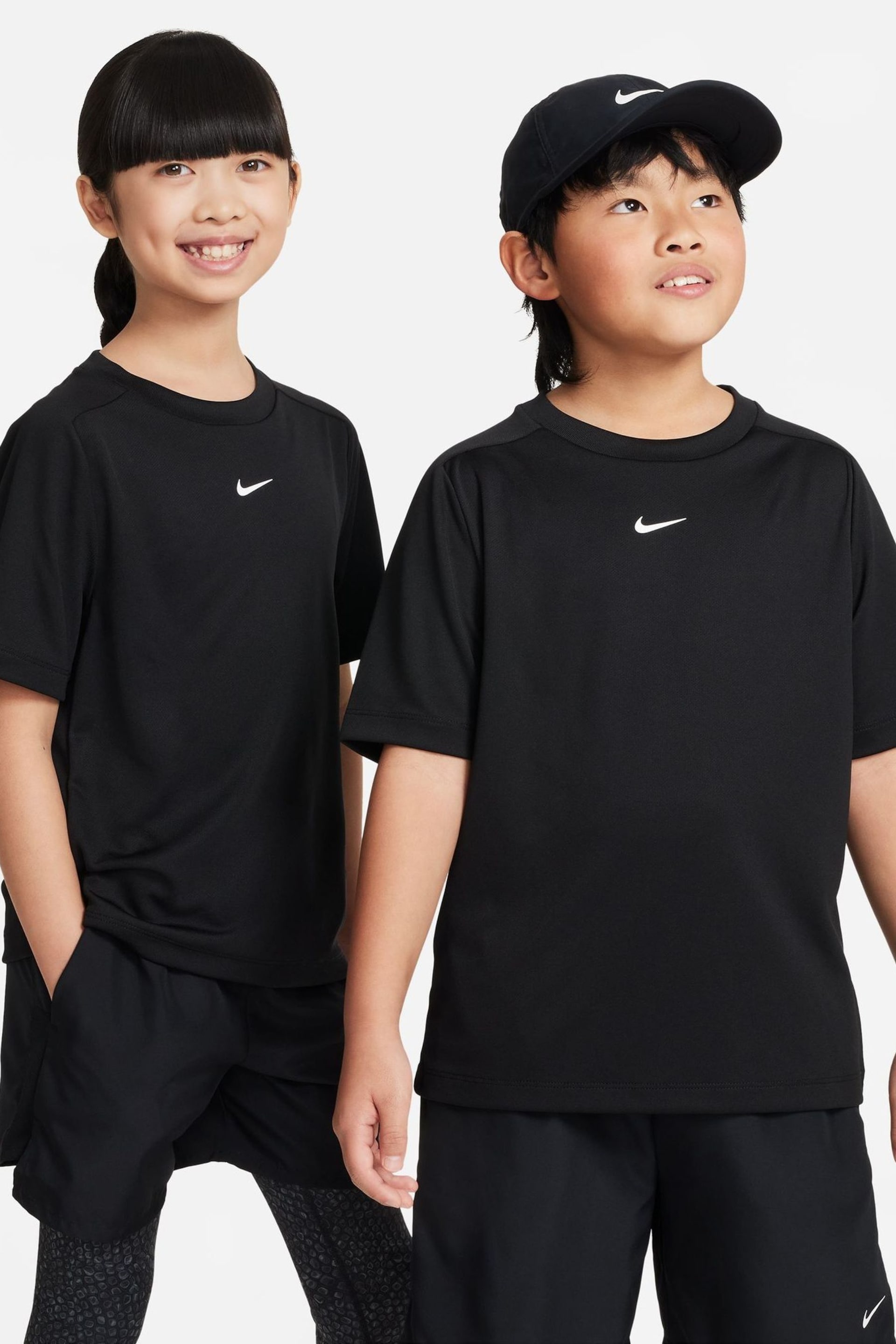 Nike Black Dri-FIT Multi + Training T-Shirt - Image 1 of 4