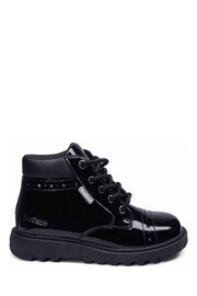 ToeZone Black Patent Lace Boots - Image 1 of 5