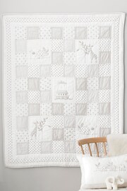 The White Company White Kids Noah's Ark Cot Bed 100% Cotton Quilt - Image 3 of 3