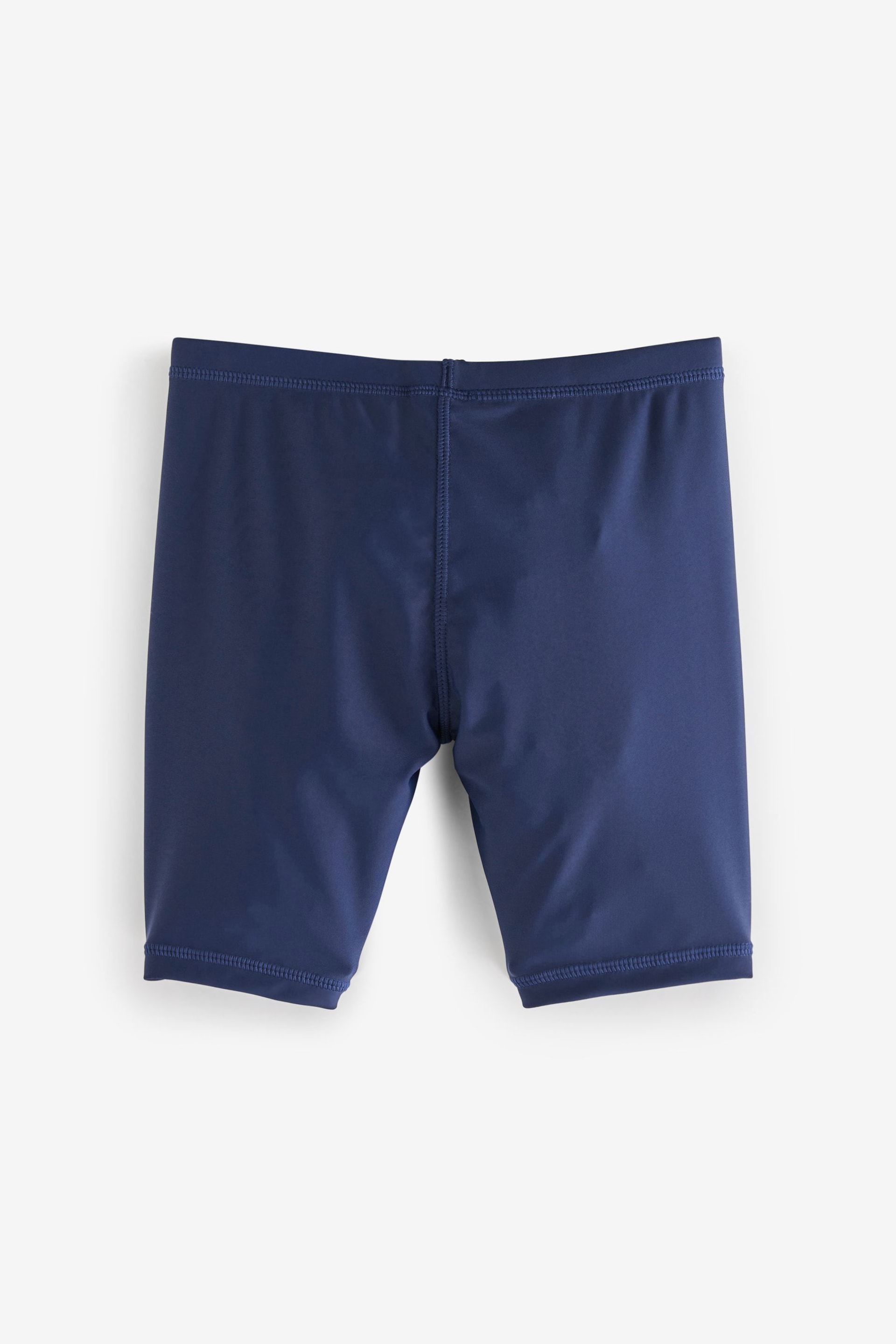 Navy Blue Longer Length Stretch Swim Shorts (3-16yrs) - Image 4 of 5