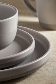 Tower 16 Piece Grey Avena Dinnerware Set - Image 4 of 4