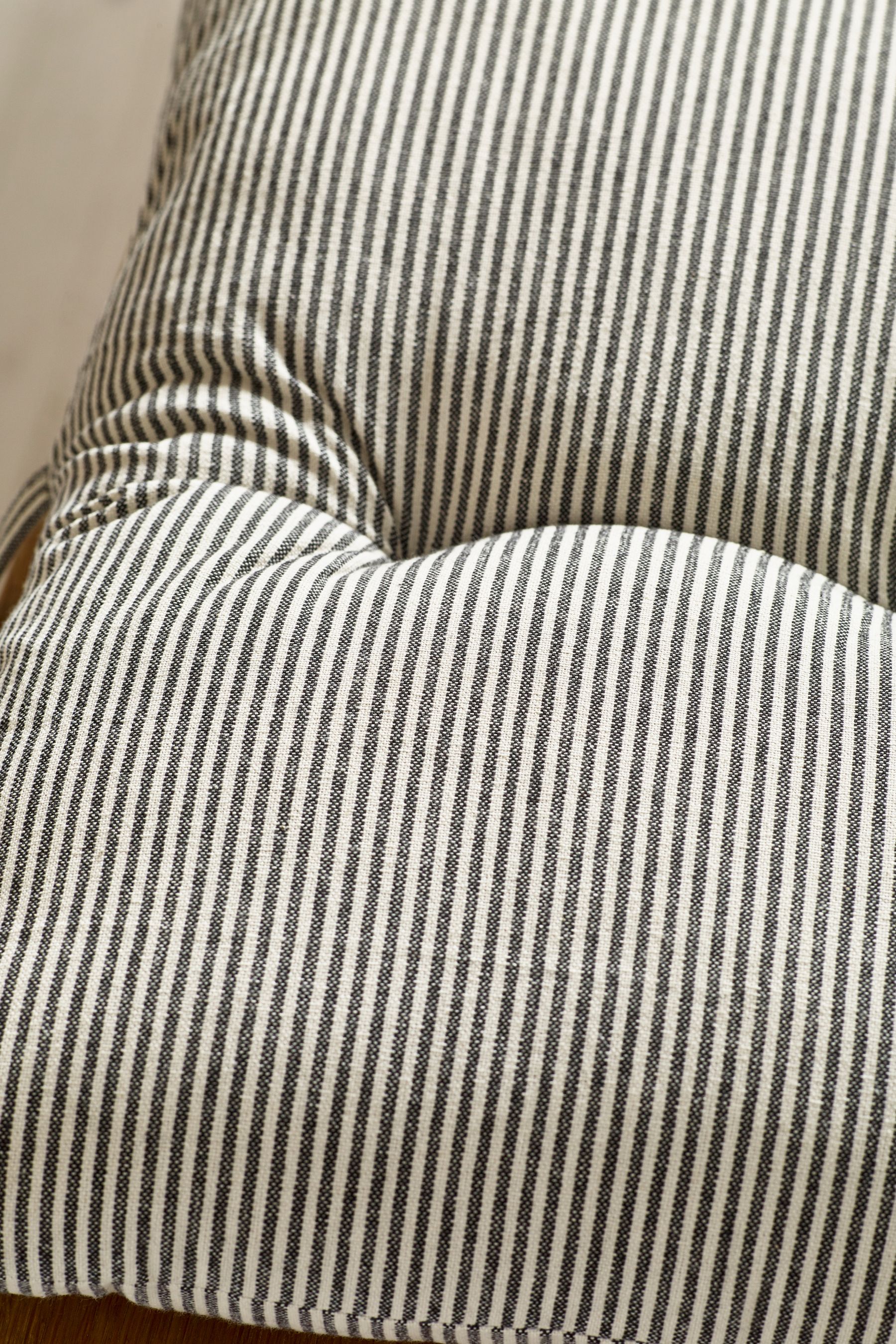 Black and white striped seat cushions shop