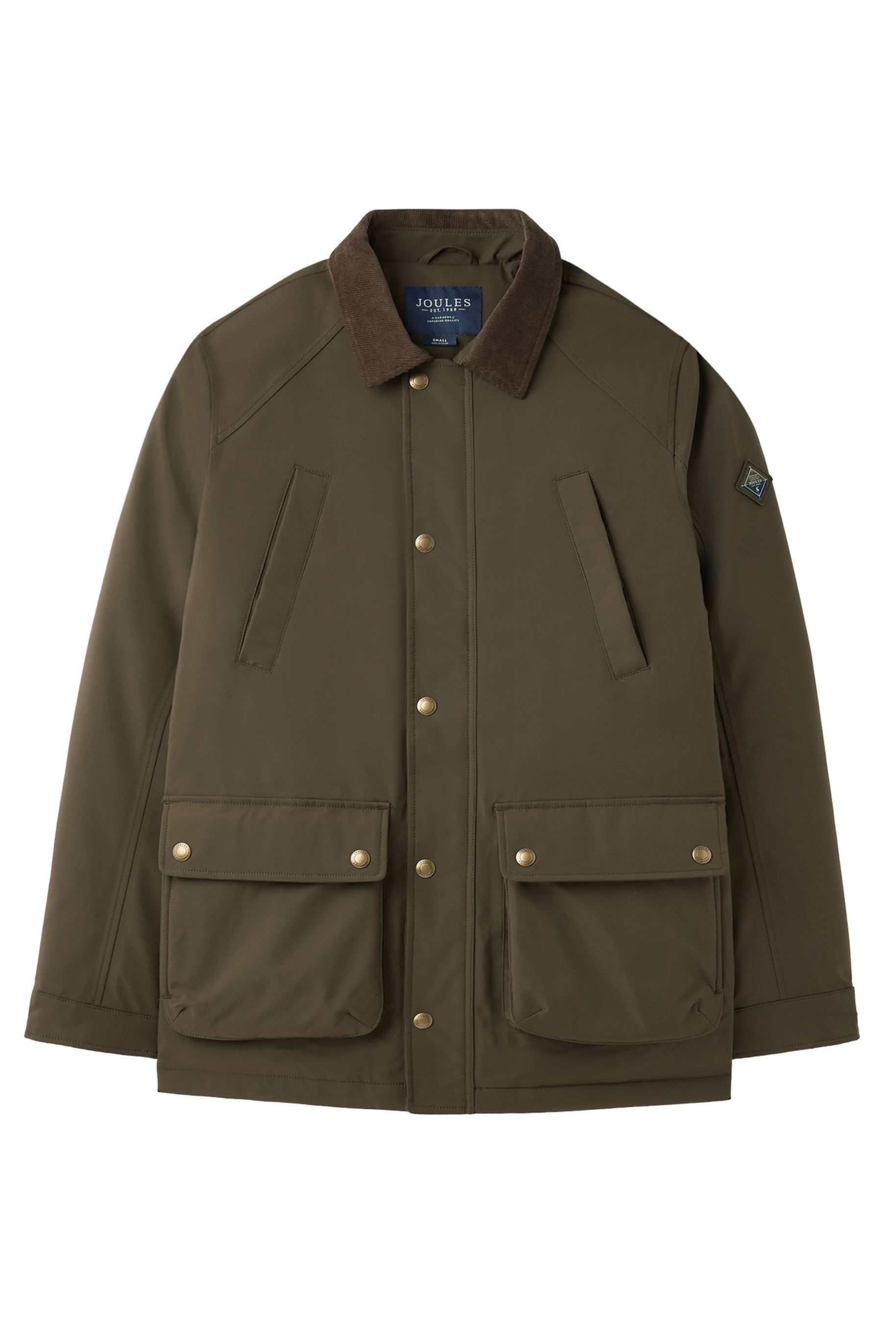 Buy Joules Green Arbury Multipocket Waterproof Coat With Padded Lining from Next Ireland