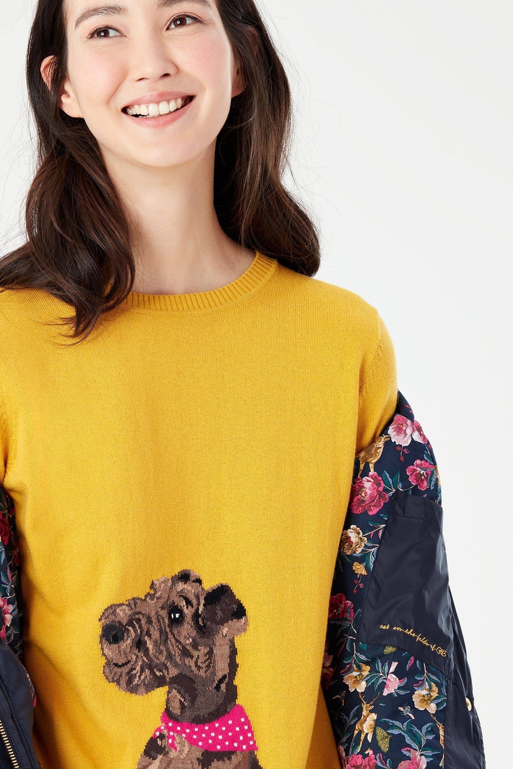 Joules newdale print quilted jacket clearance