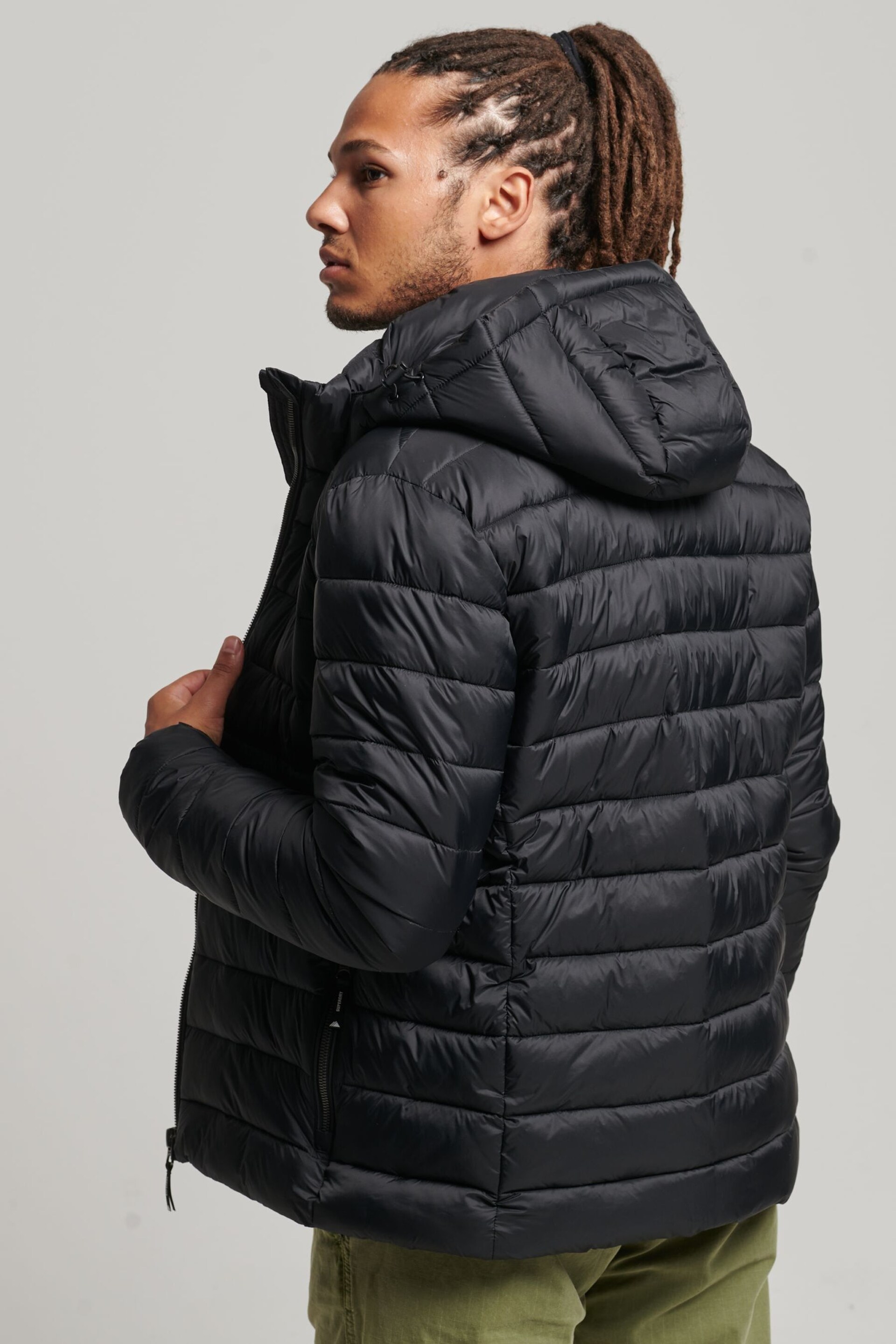 Superdry Black Classic Fuji Padded Jacket - Image 2 of 7