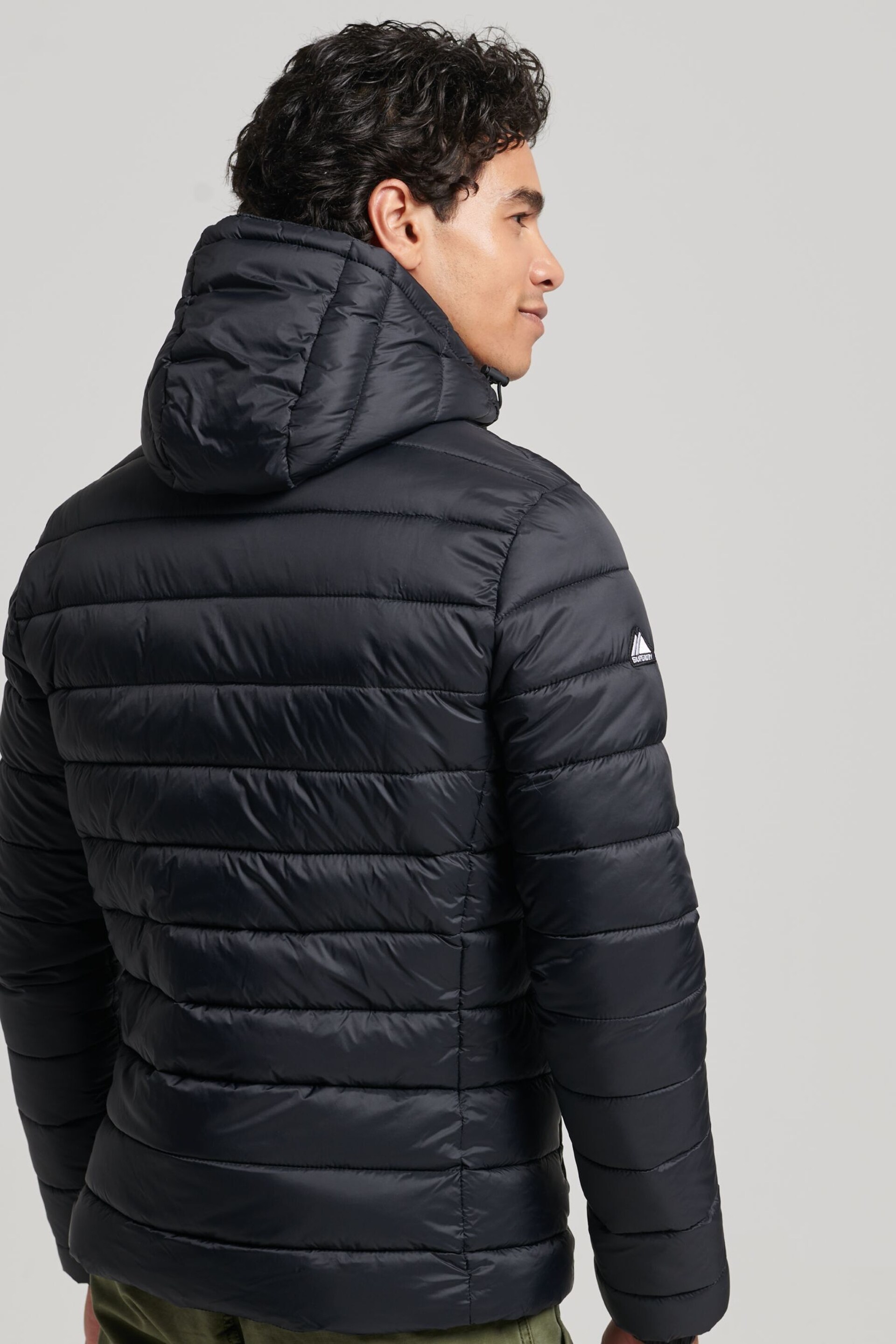 Superdry Black Classic Fuji Padded Jacket - Image 3 of 7