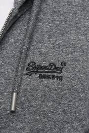Superdry Washed Black Vintage Logo Embroidered Zip Hoodie - Image 5 of 5