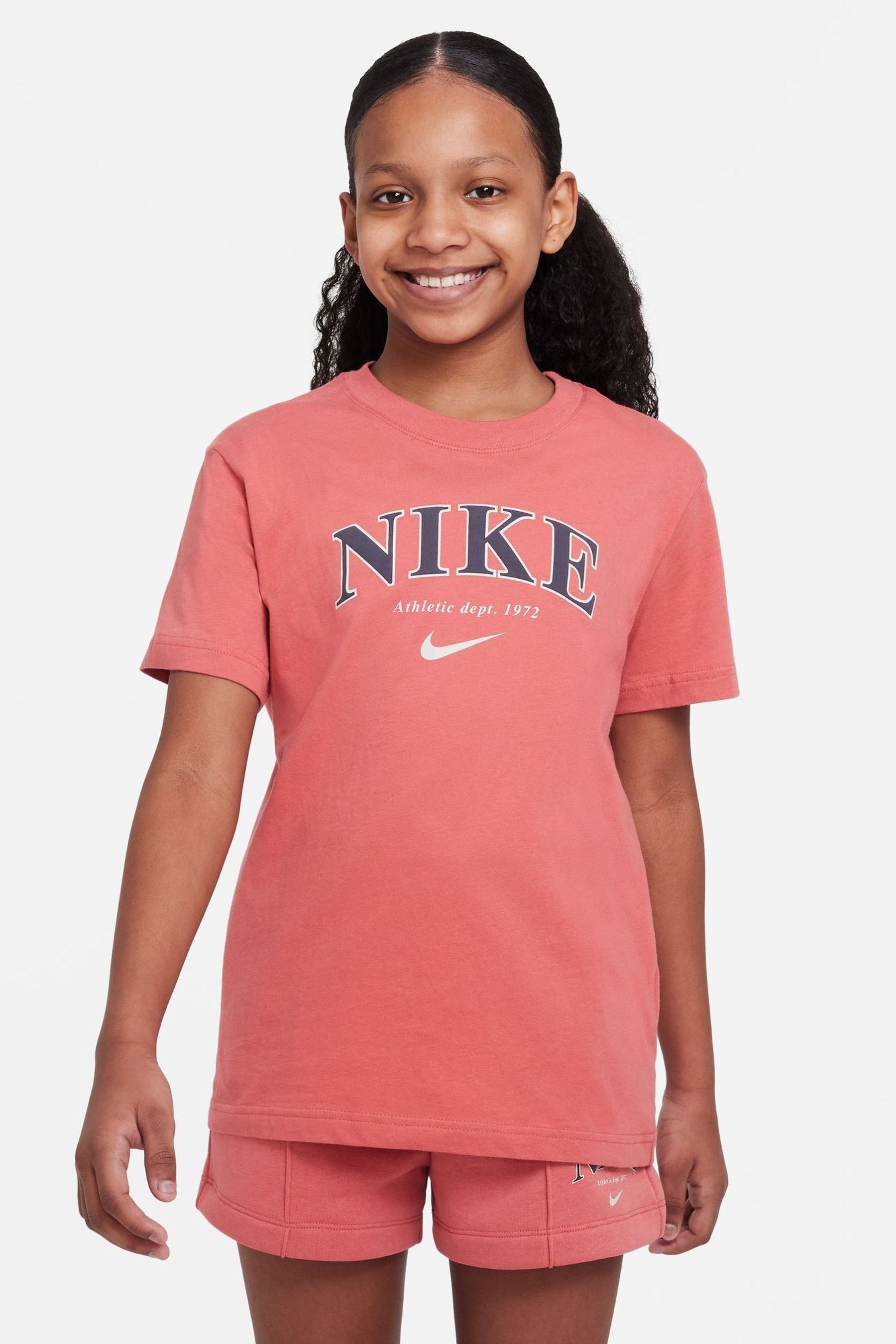 Buy Nike Dark Pink Oversized Trend T Shirt from Next Luxembourg