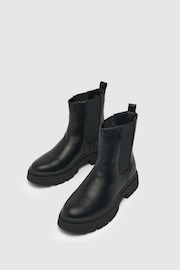 Schuh Addison Chunky Chelsea Black Boots - Image 3 of 4