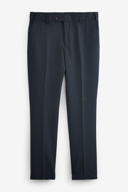 Navy Blue Slim Slim fit Puppytooth Fabric Suit: Trousers - Image 5 of 7