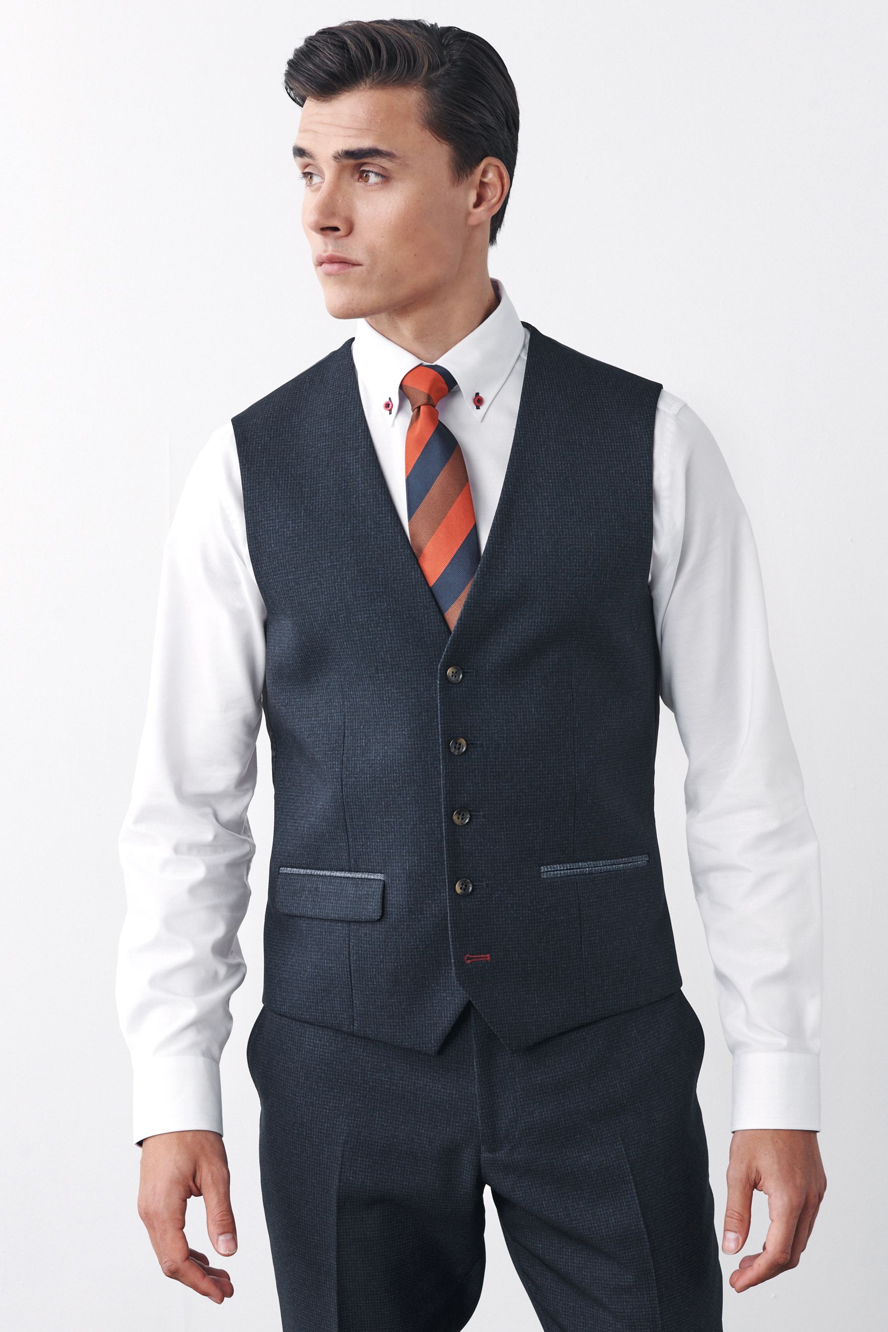 Next waistcoat blue new arrivals