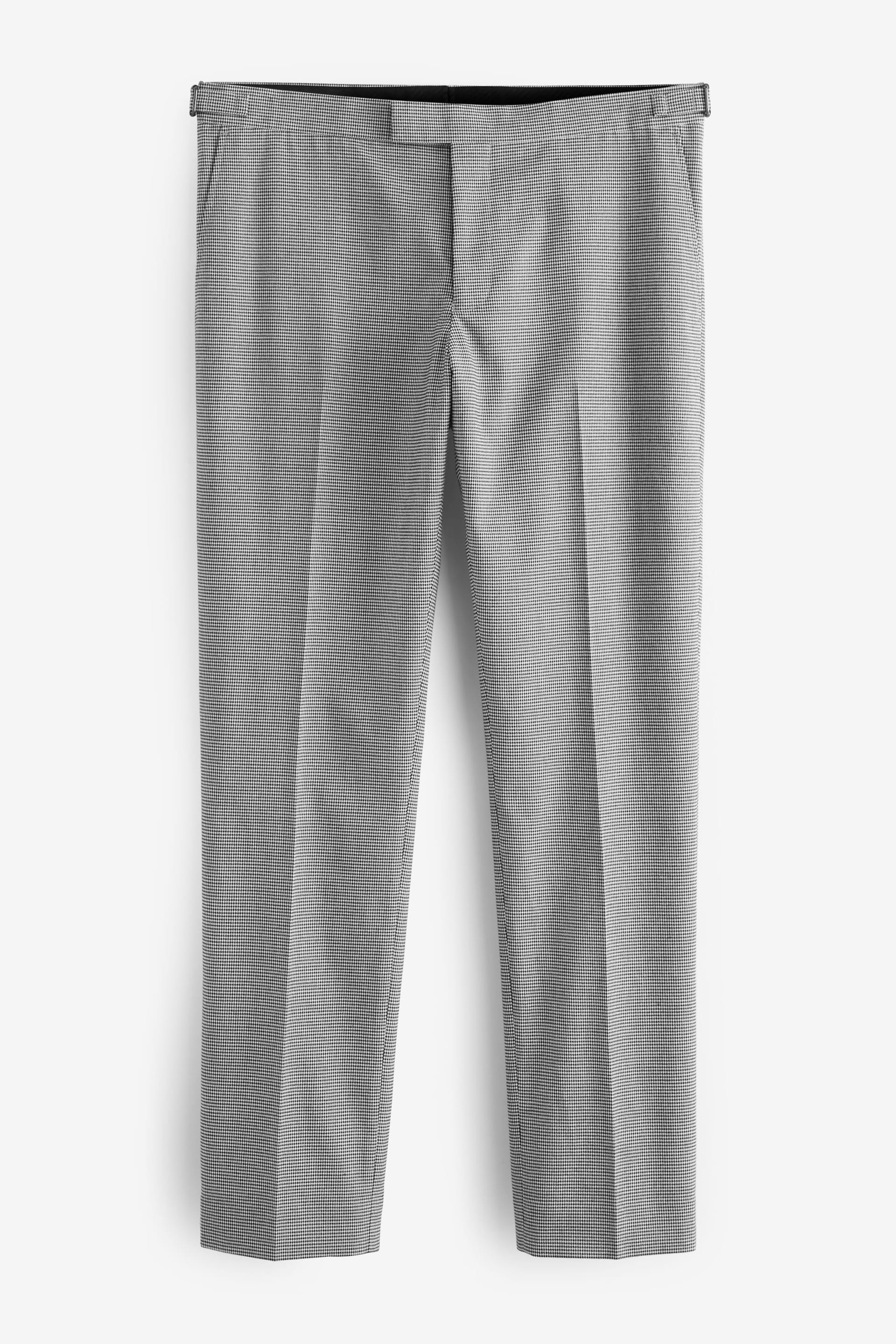Black and White Slim Fit Morning Suit: Trousers - Image 6 of 9
