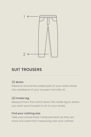 Black and White Slim Fit Morning Suit: Trousers - Image 9 of 9