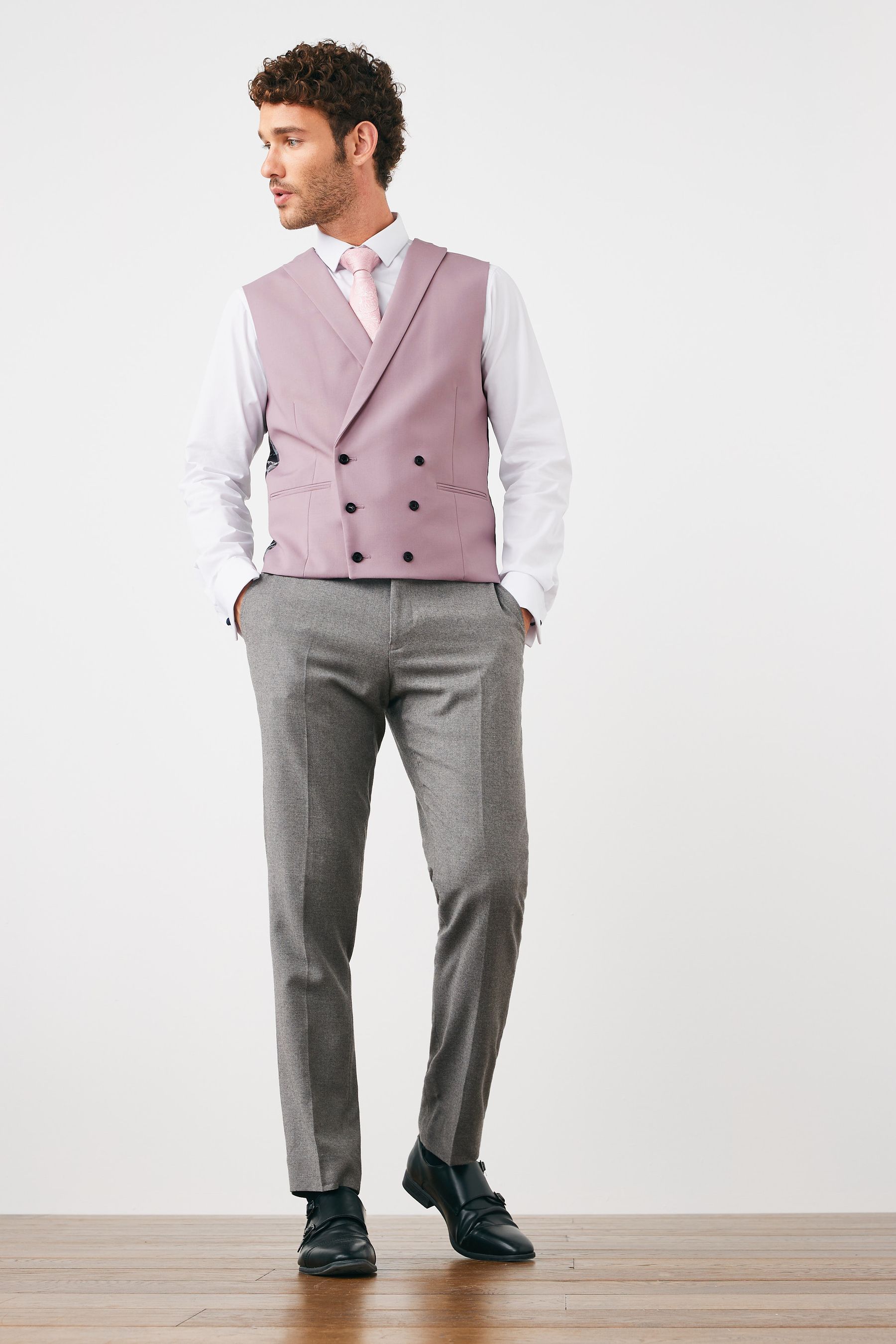 Buy Pink Morning Suit Waistcoat from Next United Arab Emirates