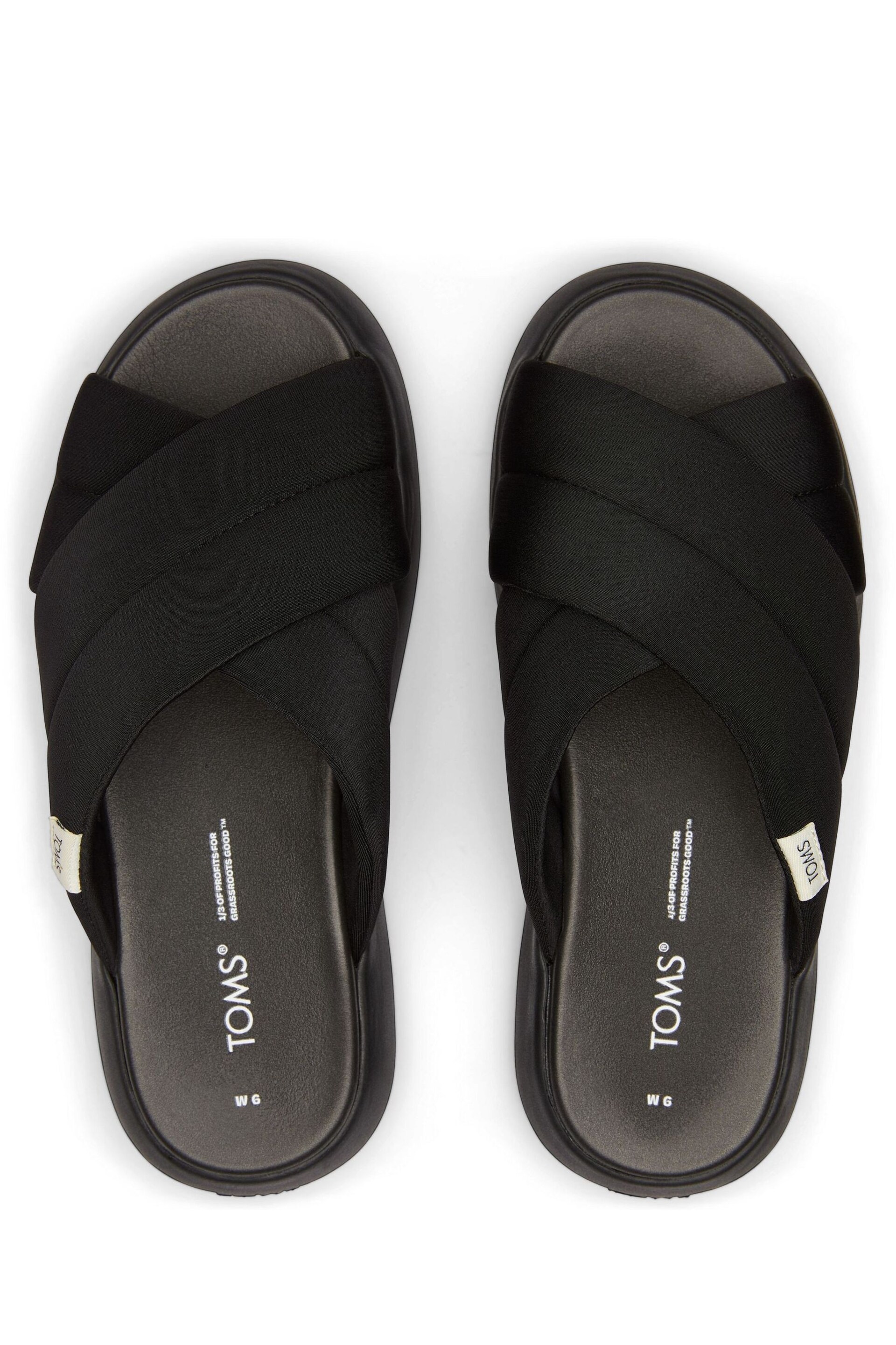 TOMS Vegan Alpagarta Mallow Crossover Sandals - Image 4 of 5