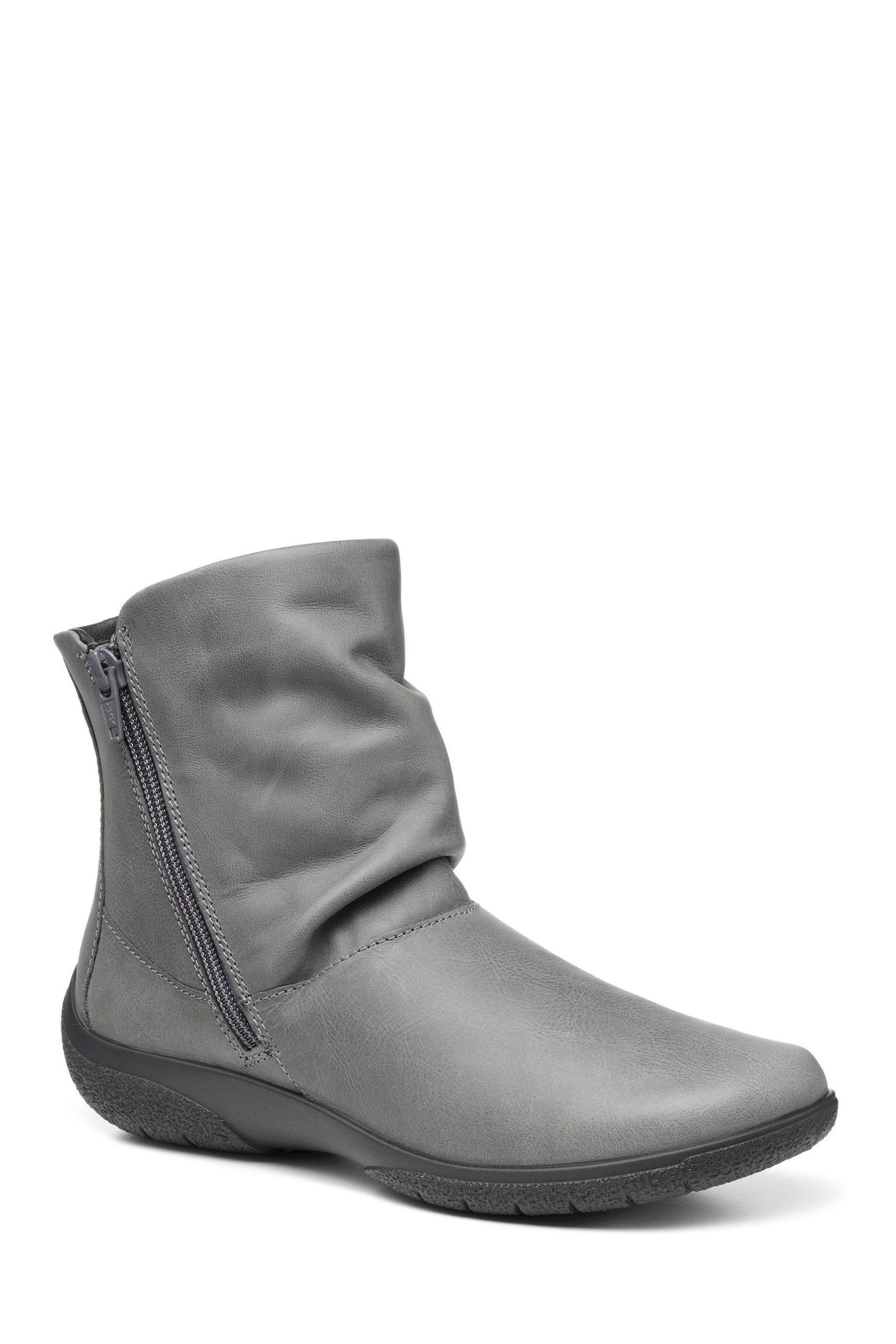 Buy Hotter Grey Whisper Extra Wide Fit Zip Ankle Boots from the Next UK online shop