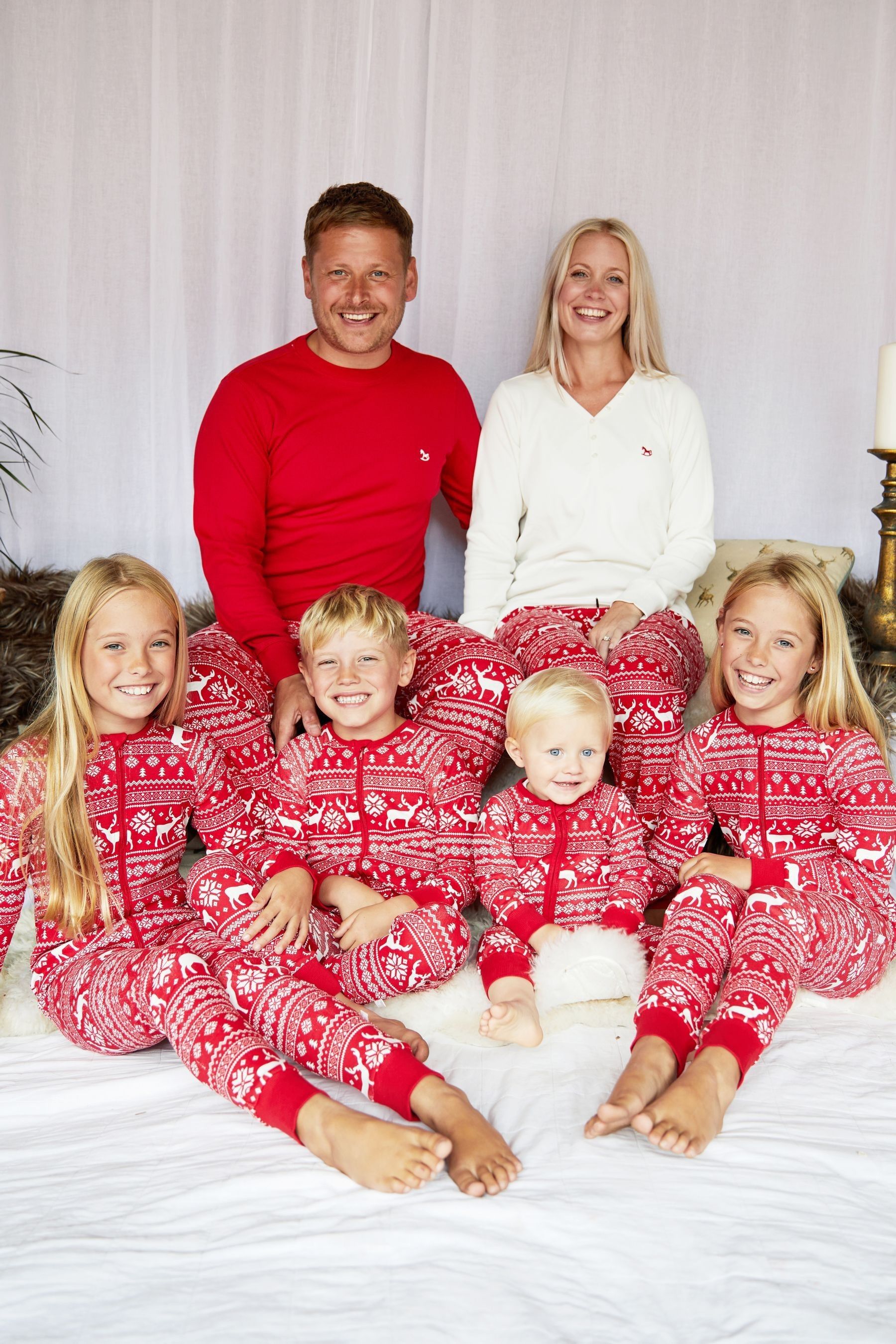 Buy The Little Tailor Mens Reindeer Christmas Fair Isle Pattern Pyjamas from the Next UK online shop