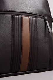 Ted Baker Brown Esentle Striped Backpack - Image 3 of 5