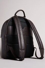 Ted Baker Brown Esentle Striped Backpack - Image 4 of 5